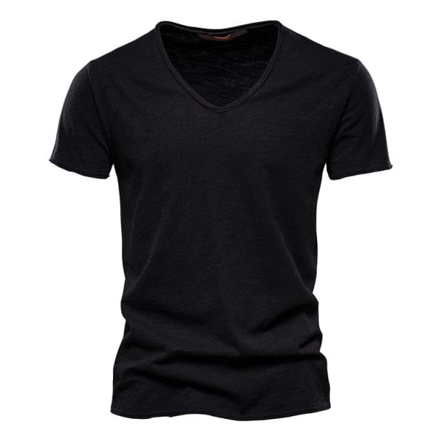 &quot;MOR&quot; V-neck T-shirt