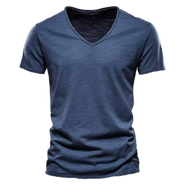 &quot;MOR&quot; V-neck T-shirt