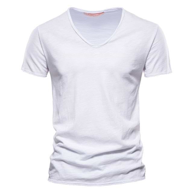 &quot;MOR&quot; V-neck T-shirt