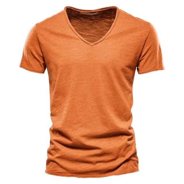 &quot;MOR&quot; V-neck T-shirt