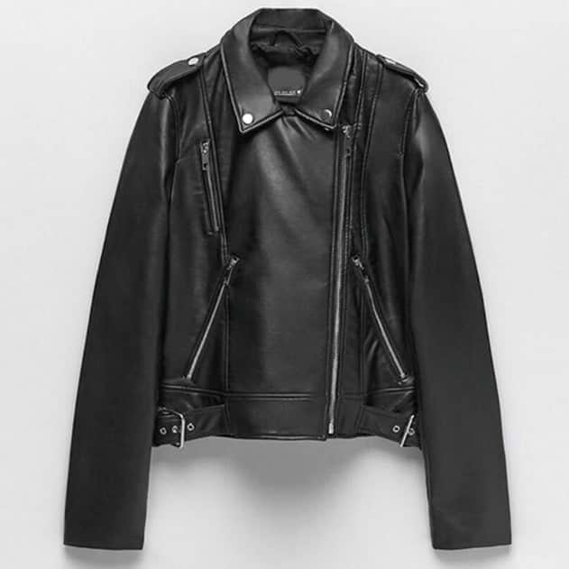 &quot;Biker&quot; Leather Coat