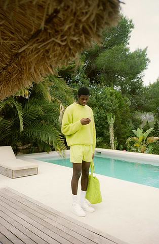 lime green outfit