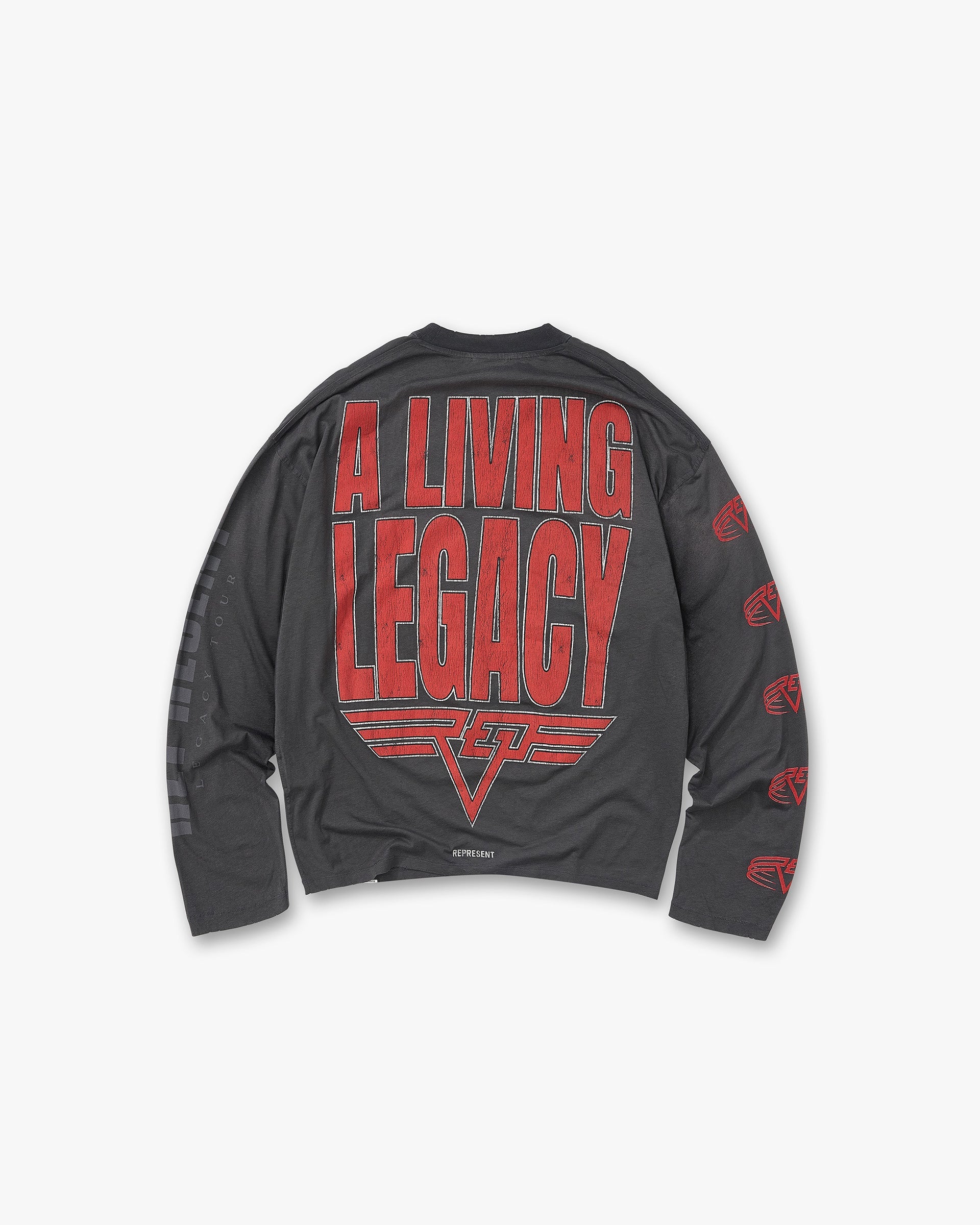 Reversible Living Legacy Tour Long Sleeve T-Shirt - Sun Fade Grey