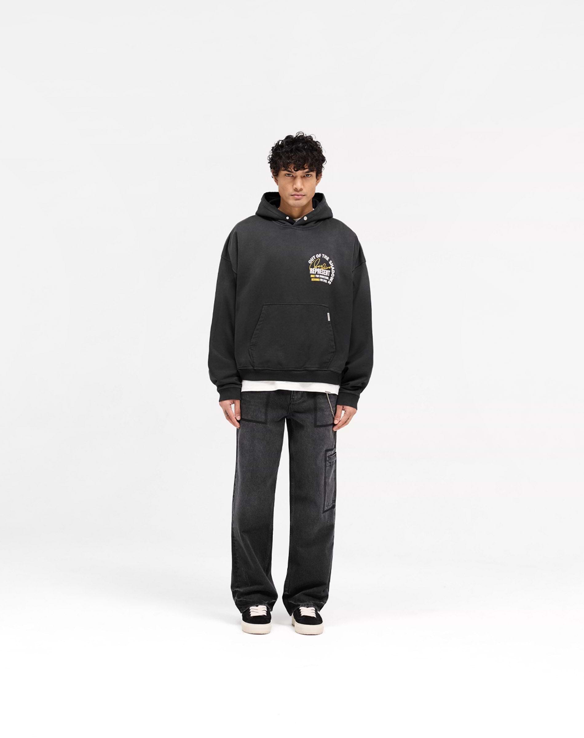 Out Of The Shadows Hoodie - Stained Black