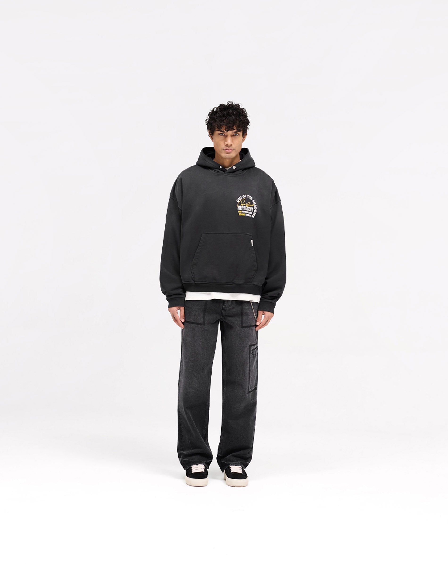 Out Of The Shadows Hoodie - Stained Black