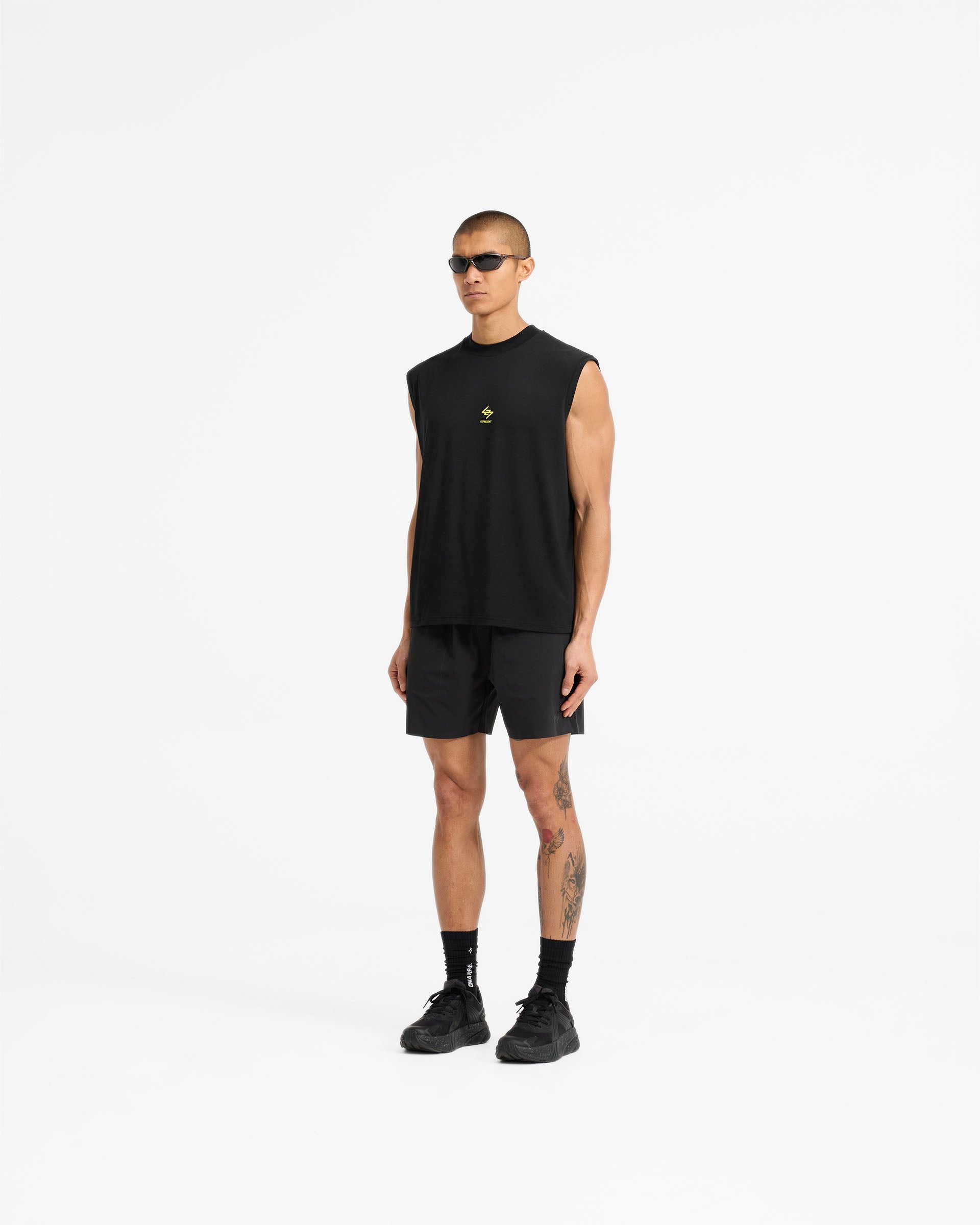 247 Chicago Oversized Tank - Jet Black