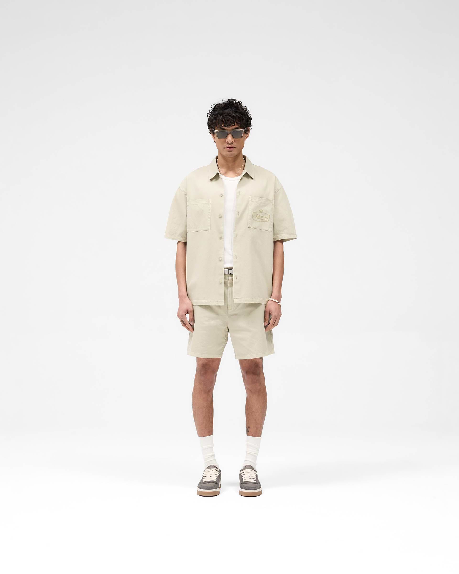 Cotton Tailored Short - Beige