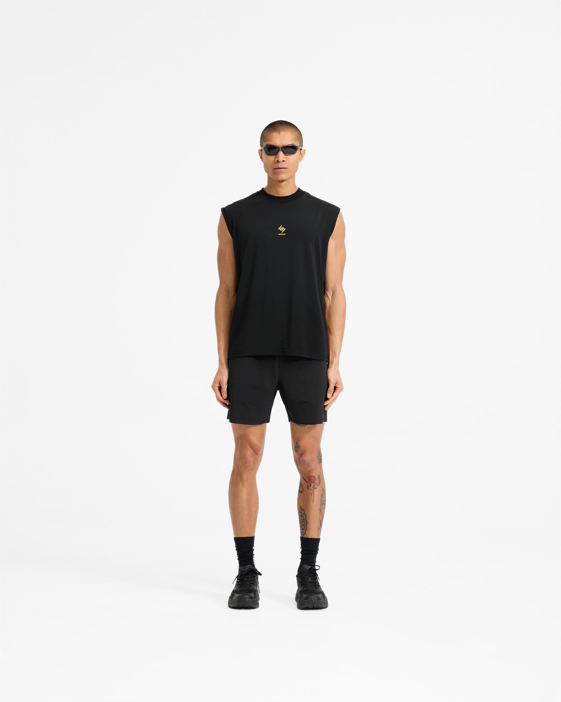 247 Chicago Oversized Tank - Jet Black