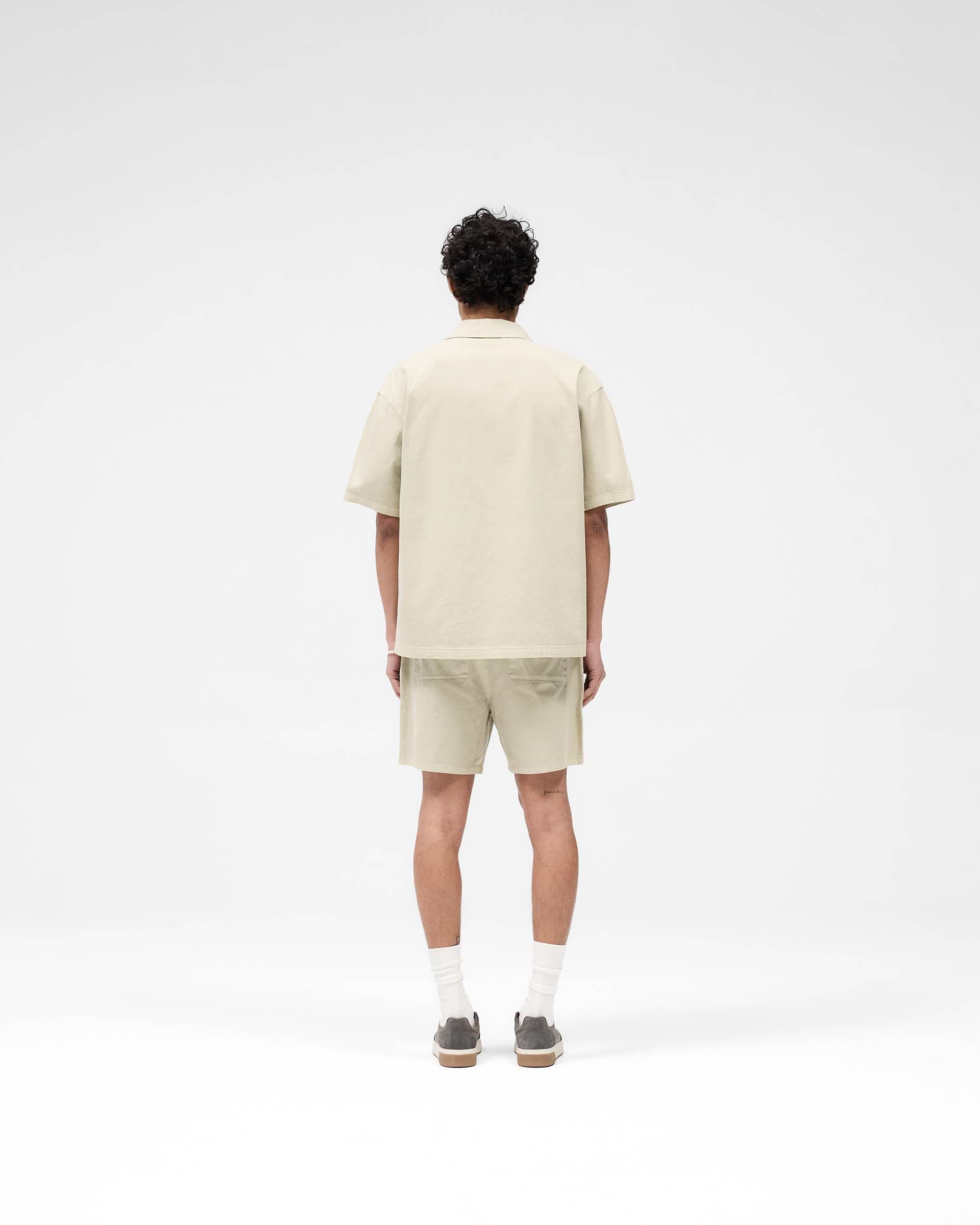 Cotton Tailored Short - Beige