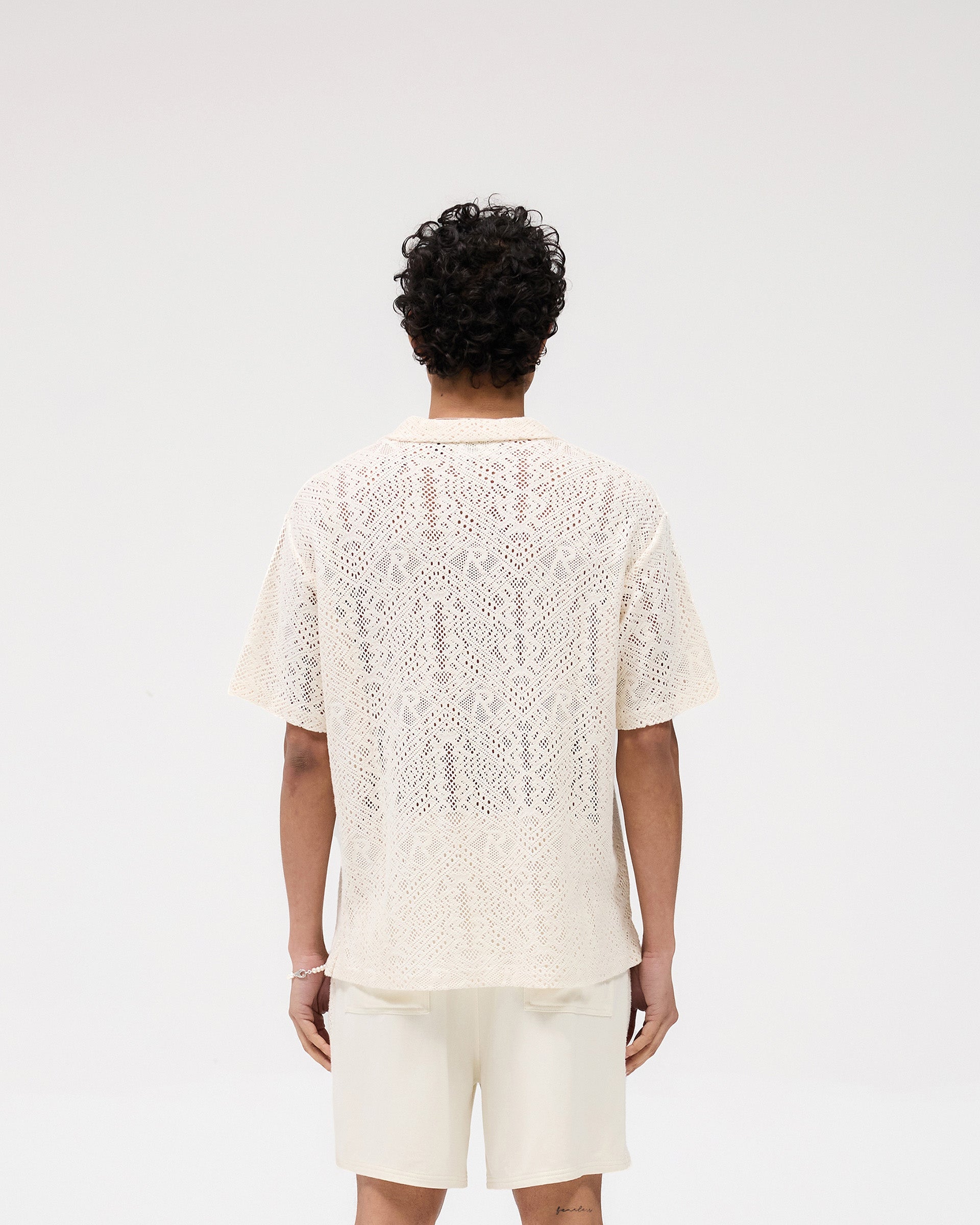 All Over Crochet Shirt - Off White