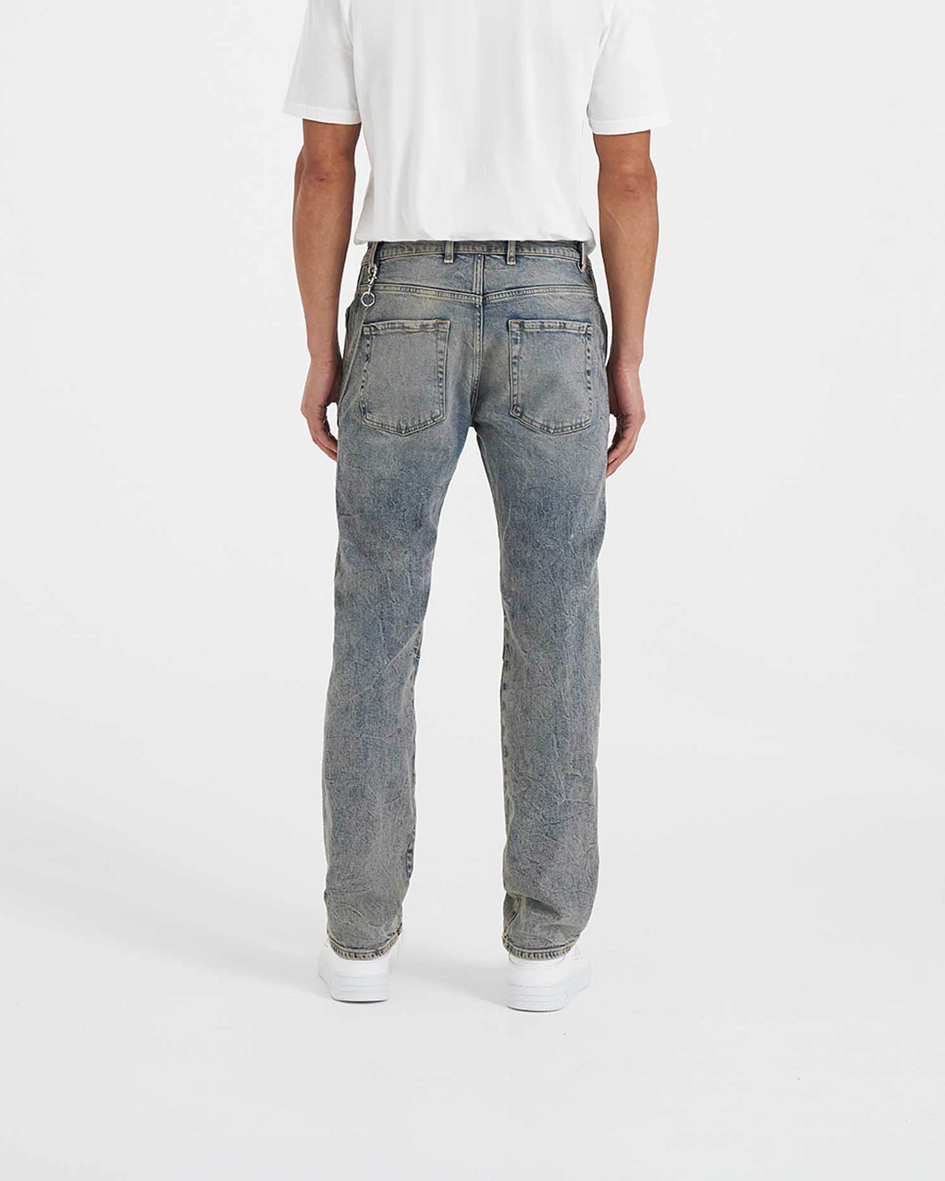Straight Leg Denim - Blue Cream