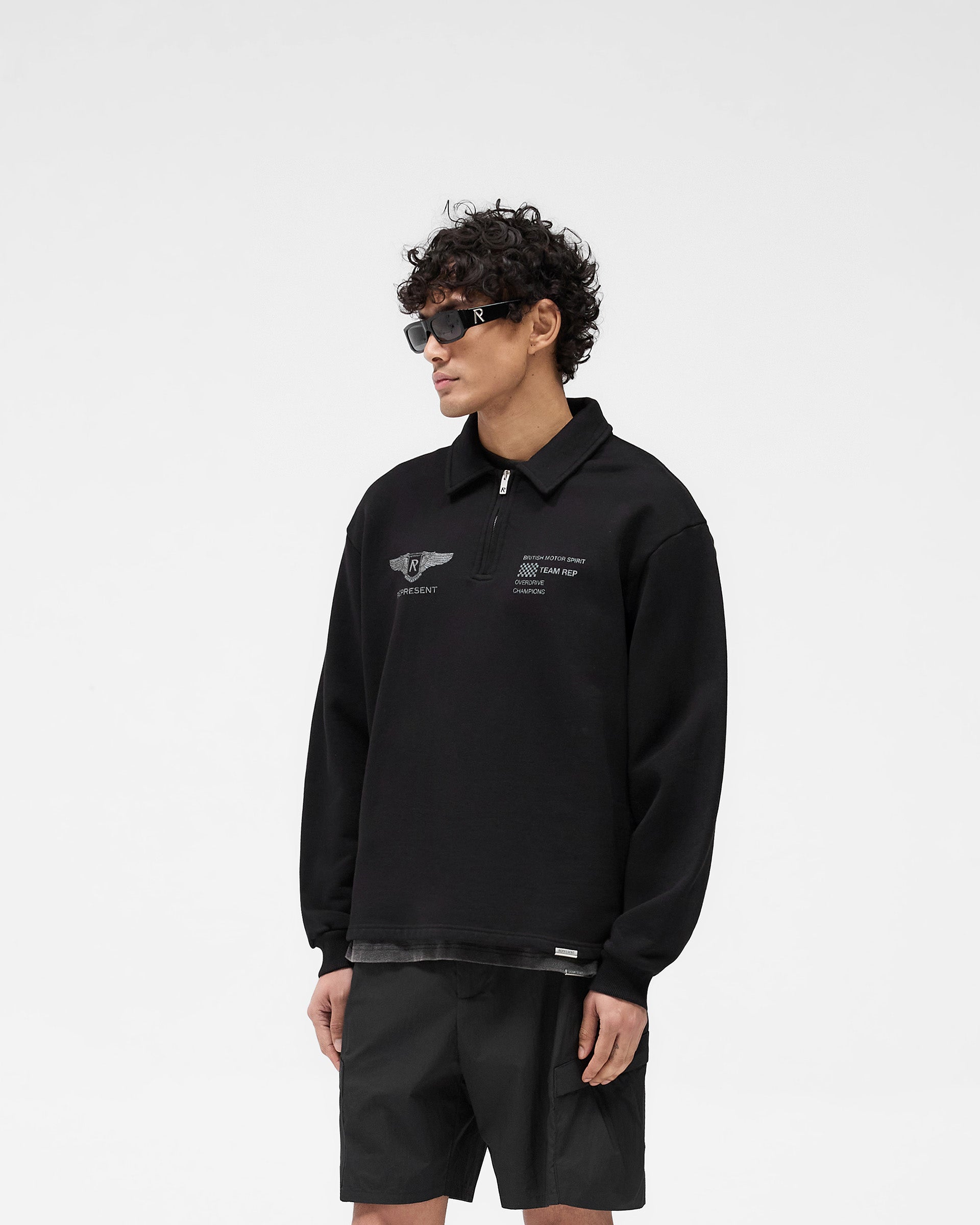 Team Rep Quarter Zip - Jet Black