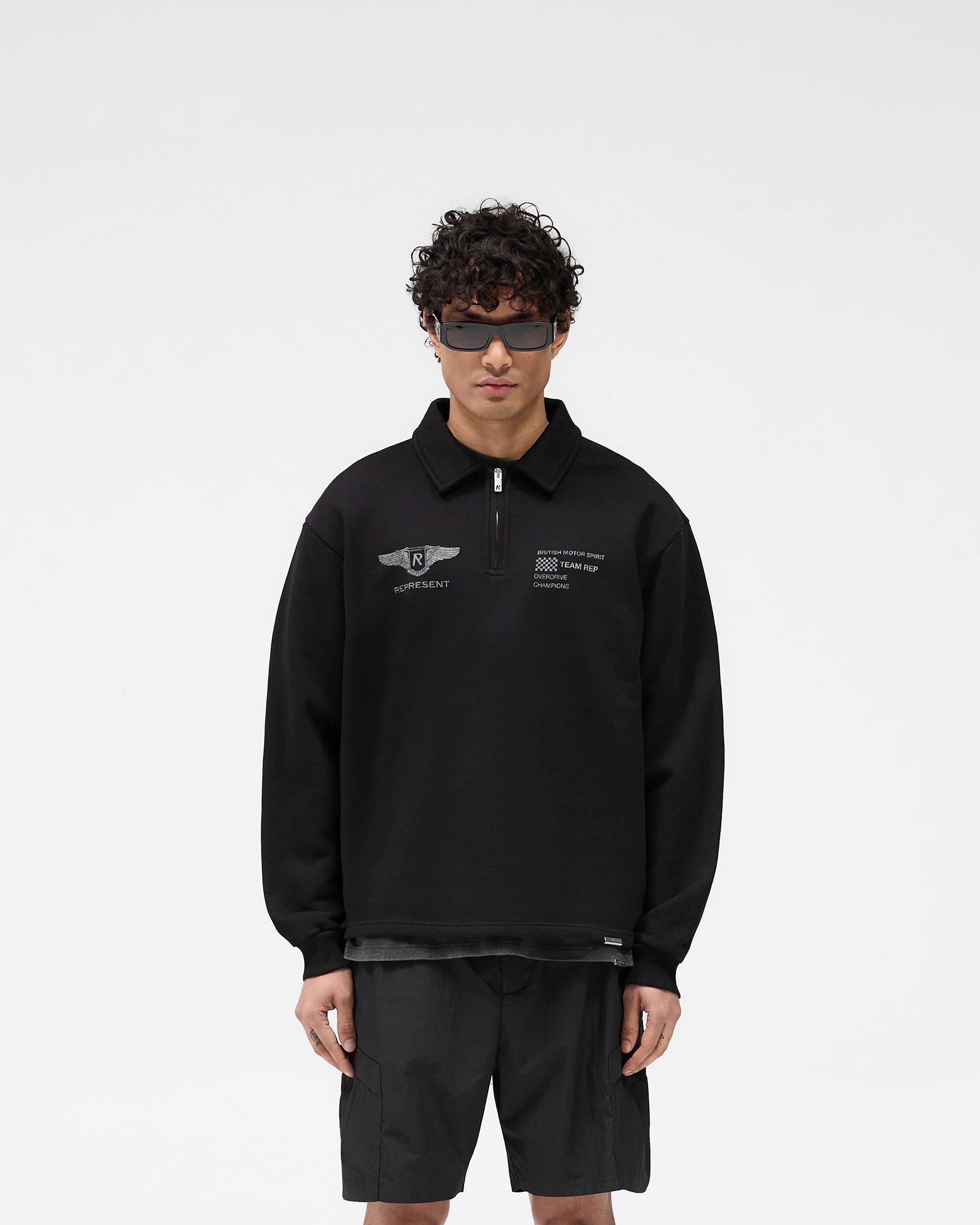 Team Rep Quarter Zip - Jet Black