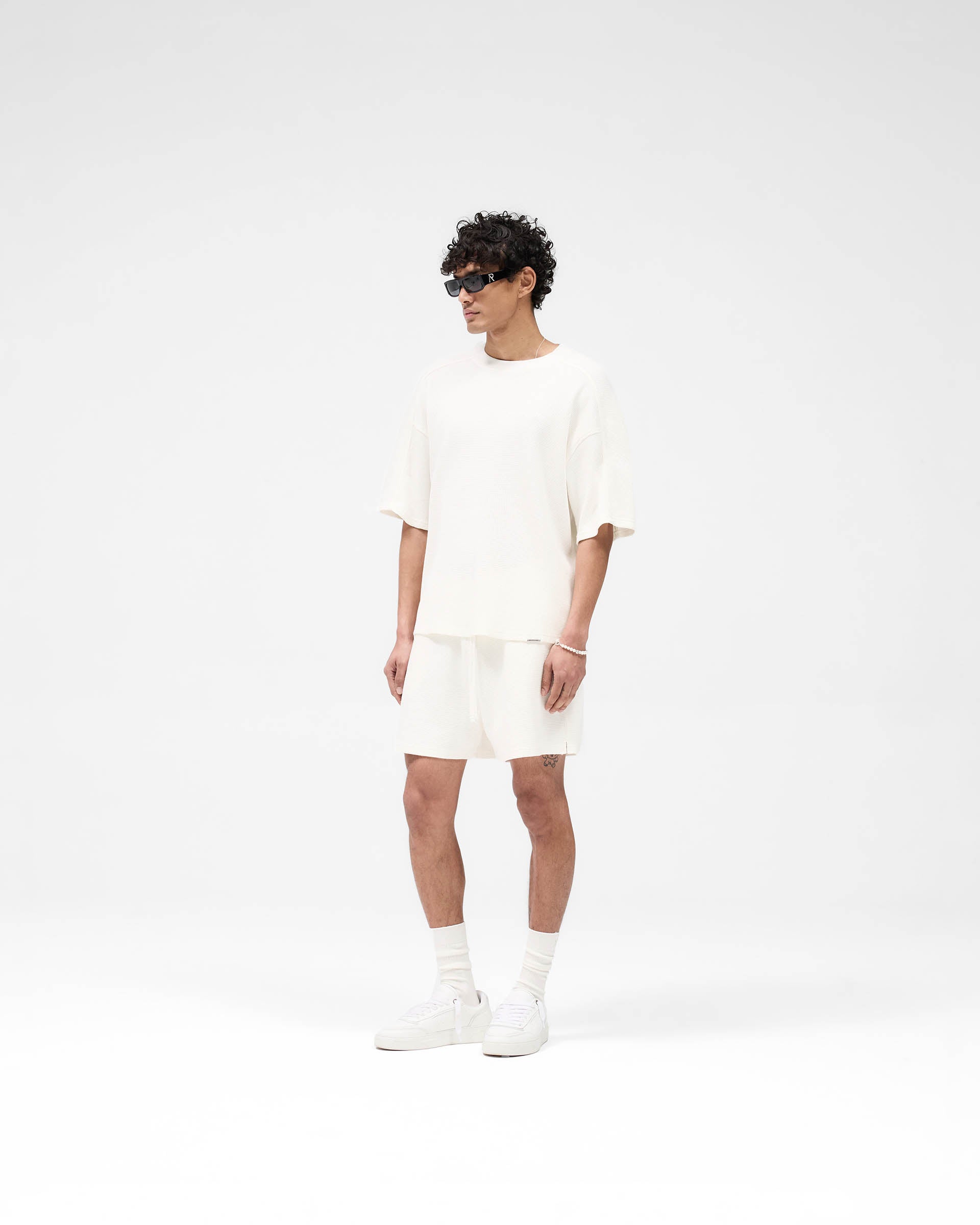 Waffle Shorts - White