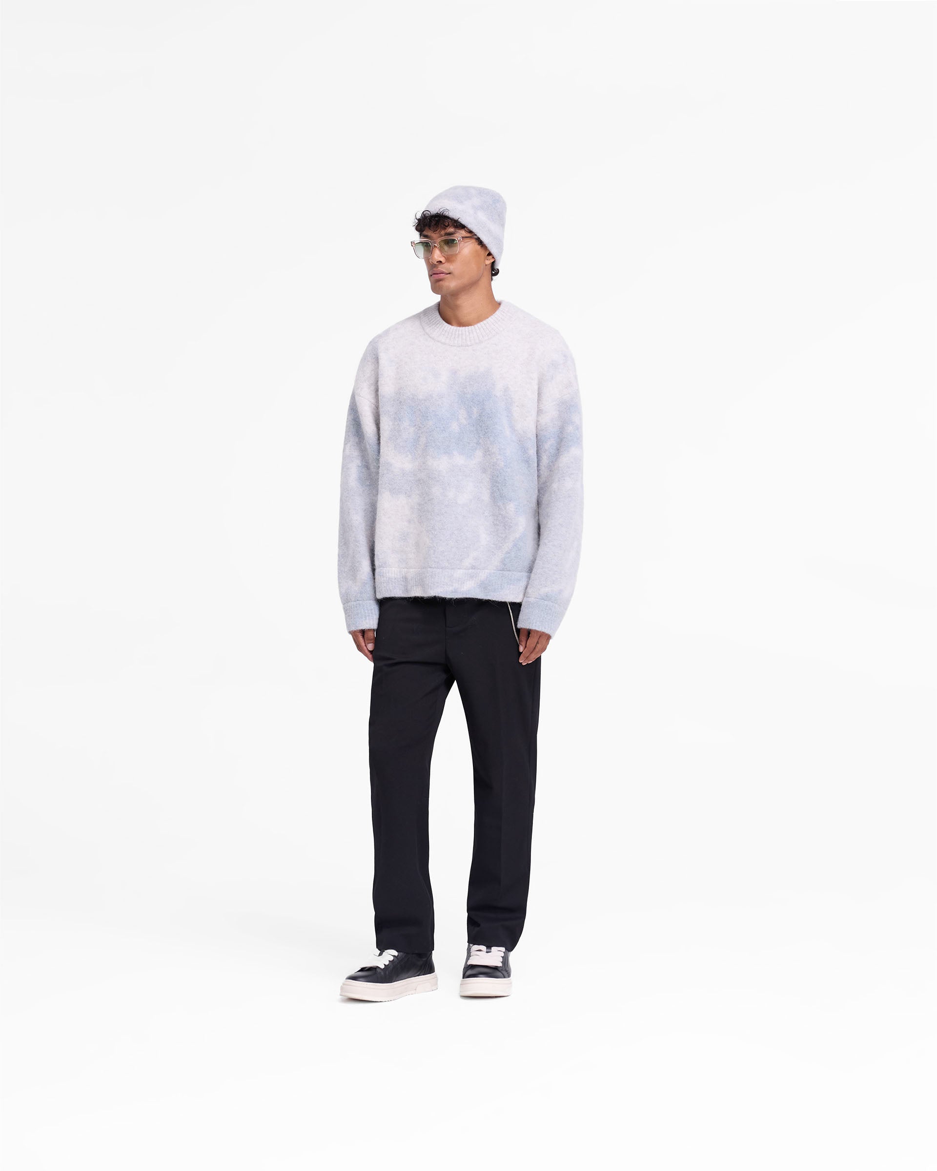 Abstract Knit Sweater - Rock