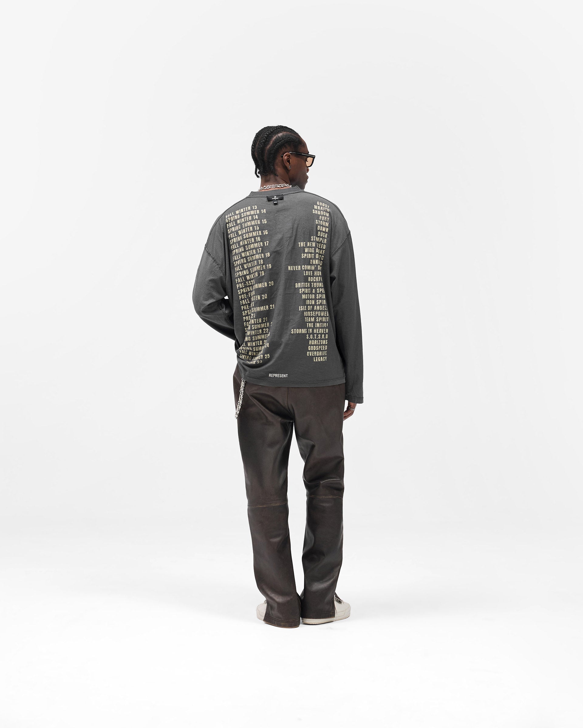 Reversible Living Legacy Tour Long Sleeve T-Shirt - Sun Fade Grey
