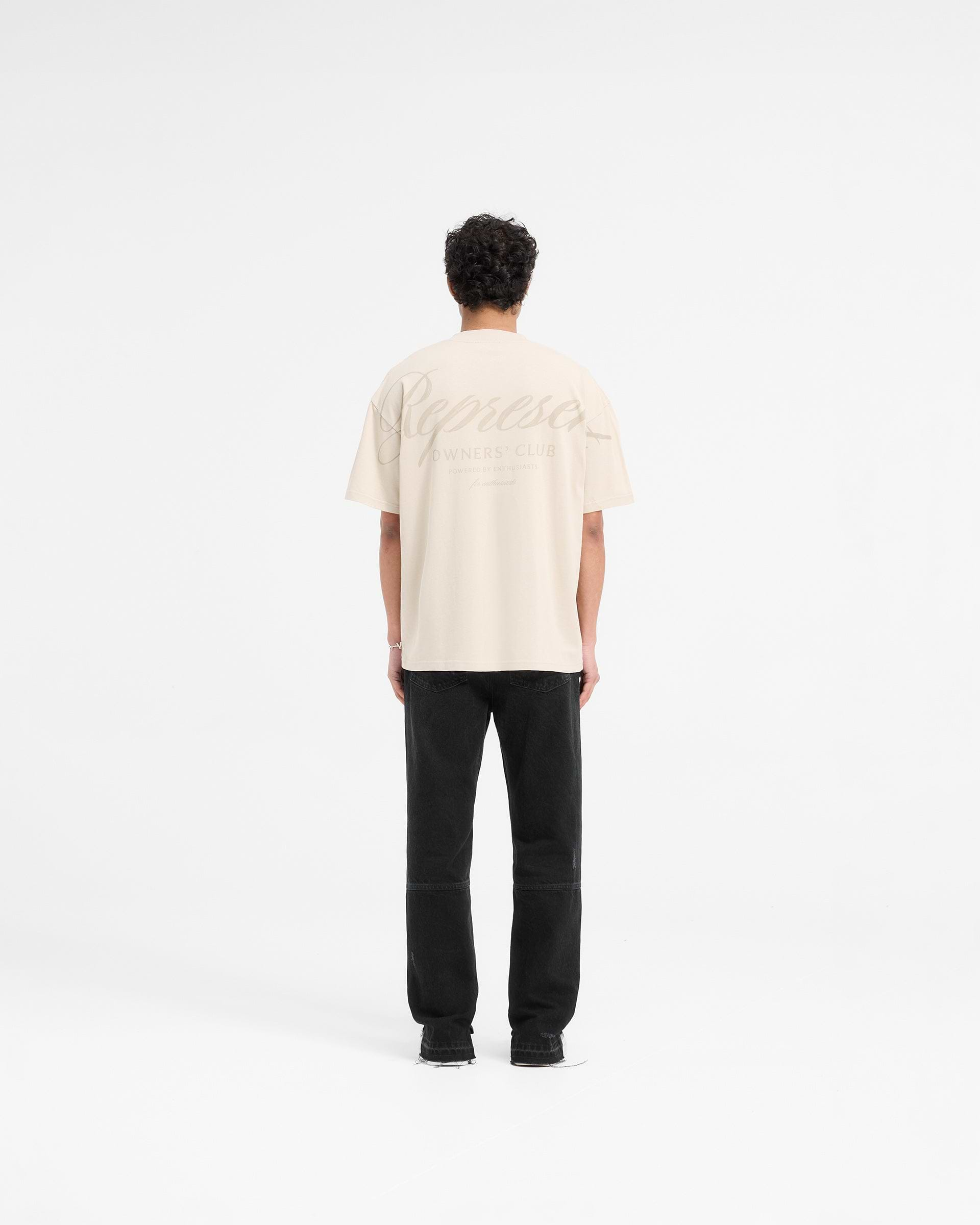 Represent X Ounass Owners Club Script T-Shirt - Island Fossil