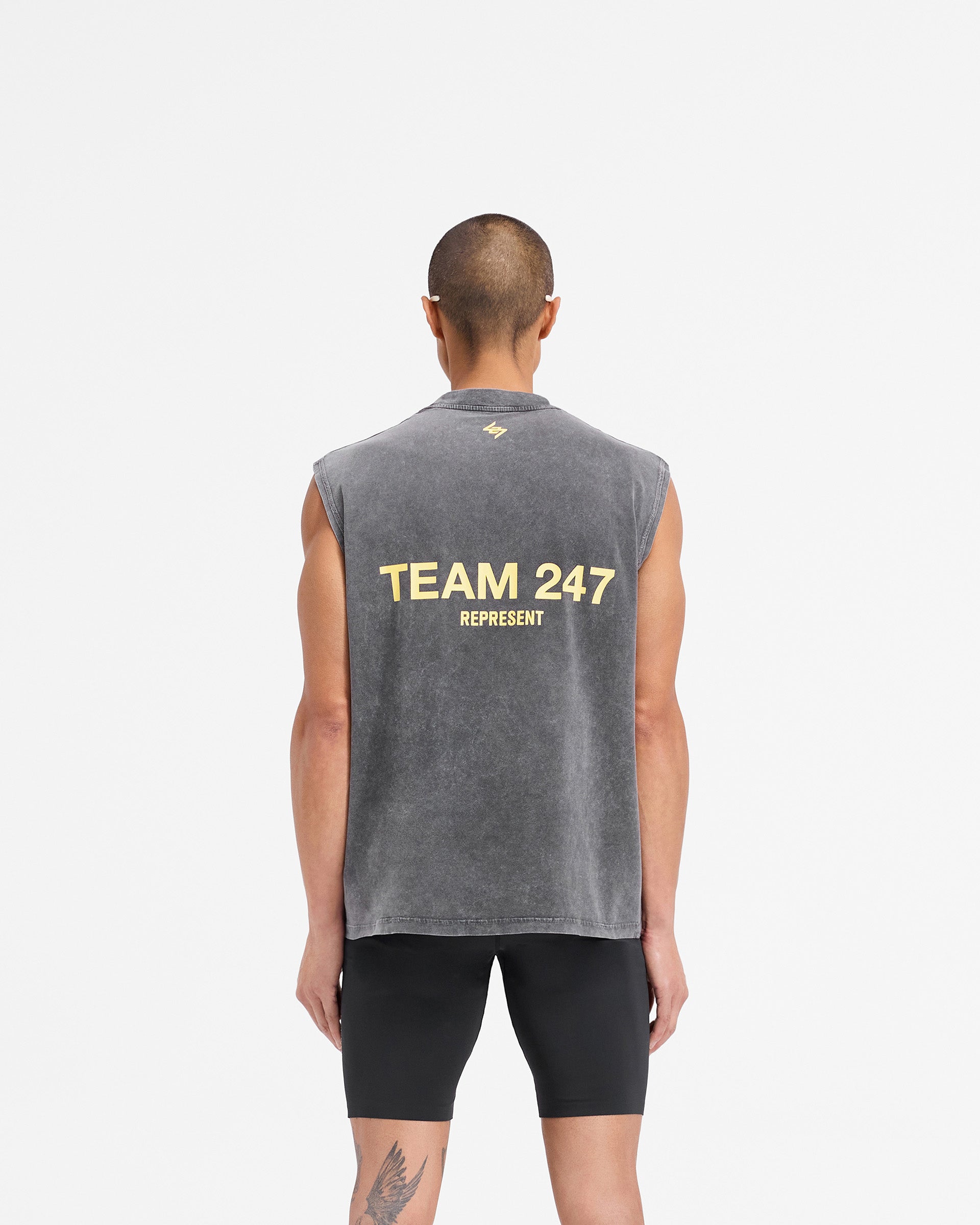 Team 247 Oversized Tank - Pewter Lemon