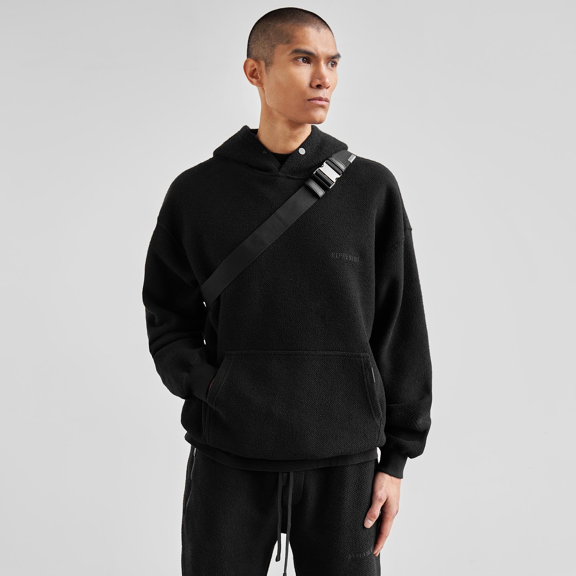 Dual Loopback Hoodie - All Black