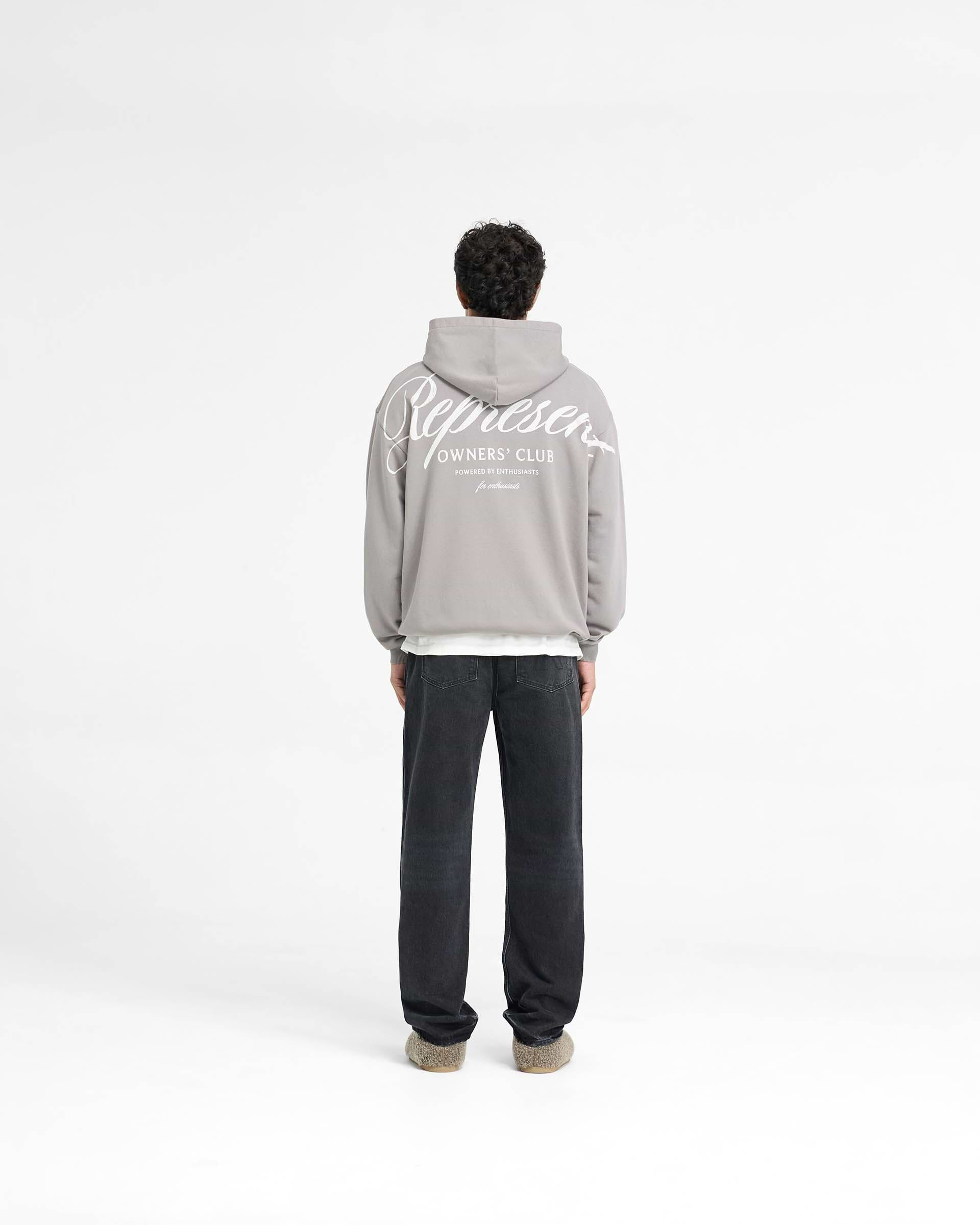 Represent Owners Club Script Hoodie - Slate