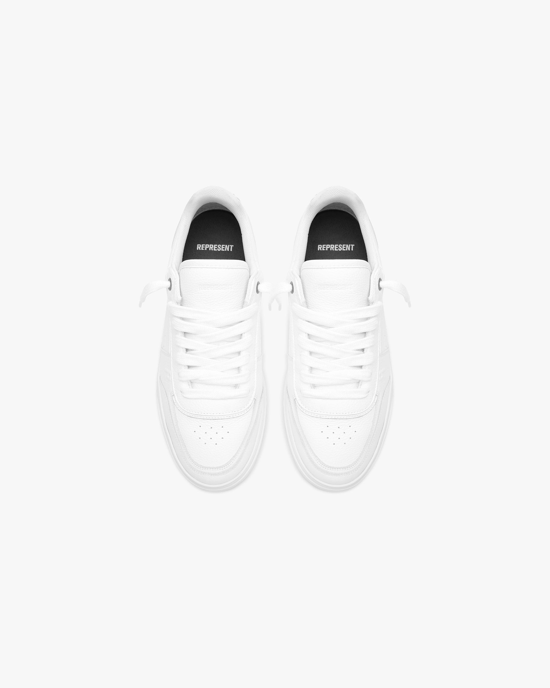 Initial Sneaker - Leather - Flat White