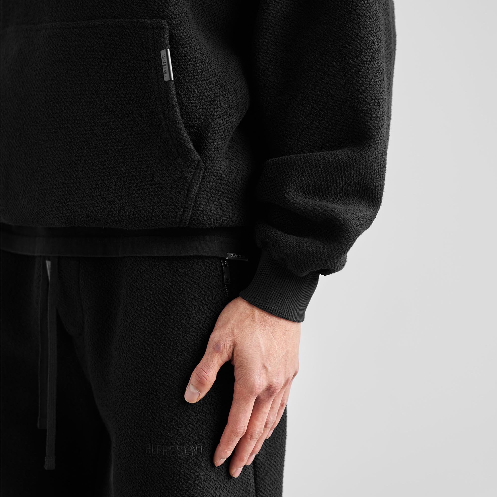 Dual Loopback Hoodie - All Black