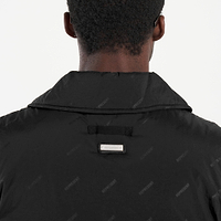 All Over Logo Collared Gilet - Black