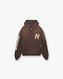 Masking Tape Initial Zip Hoodie