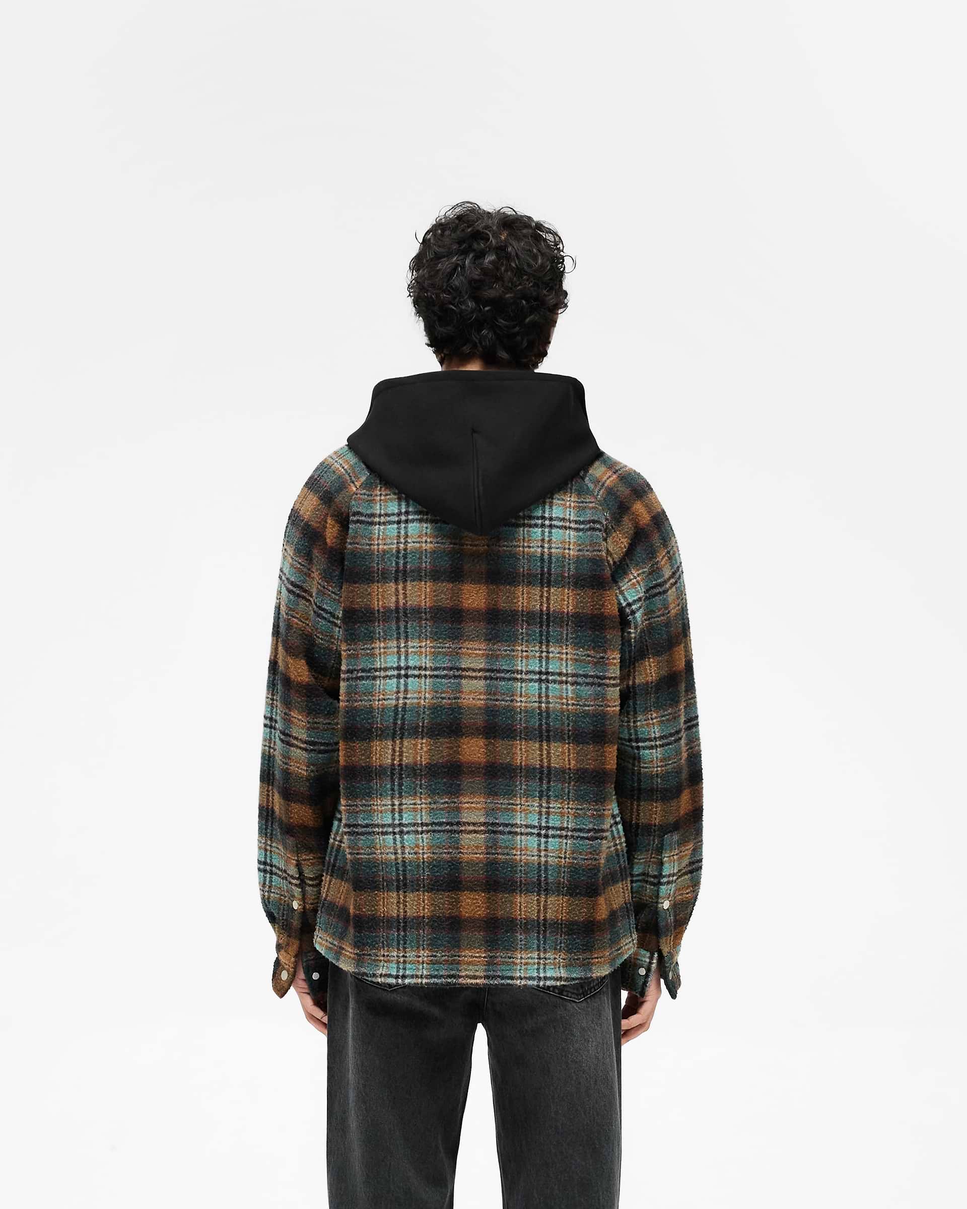 Hooded Overshirt - Check