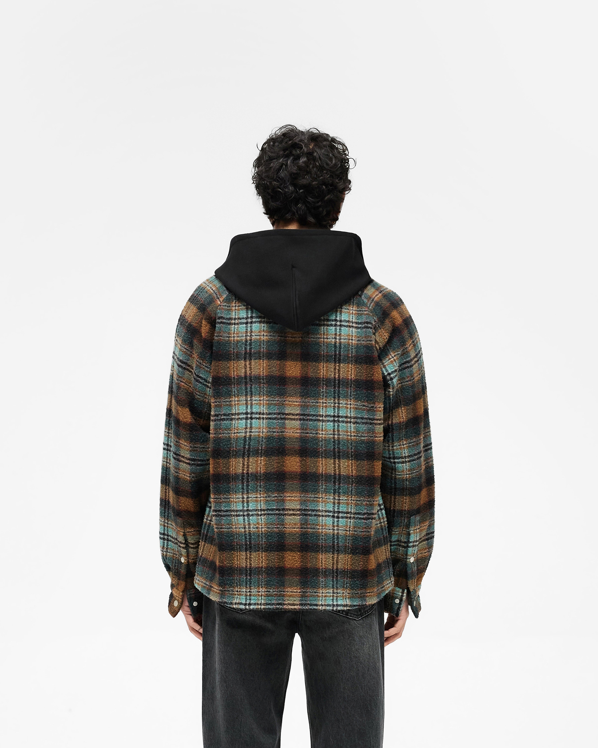 Hooded Overshirt - Check