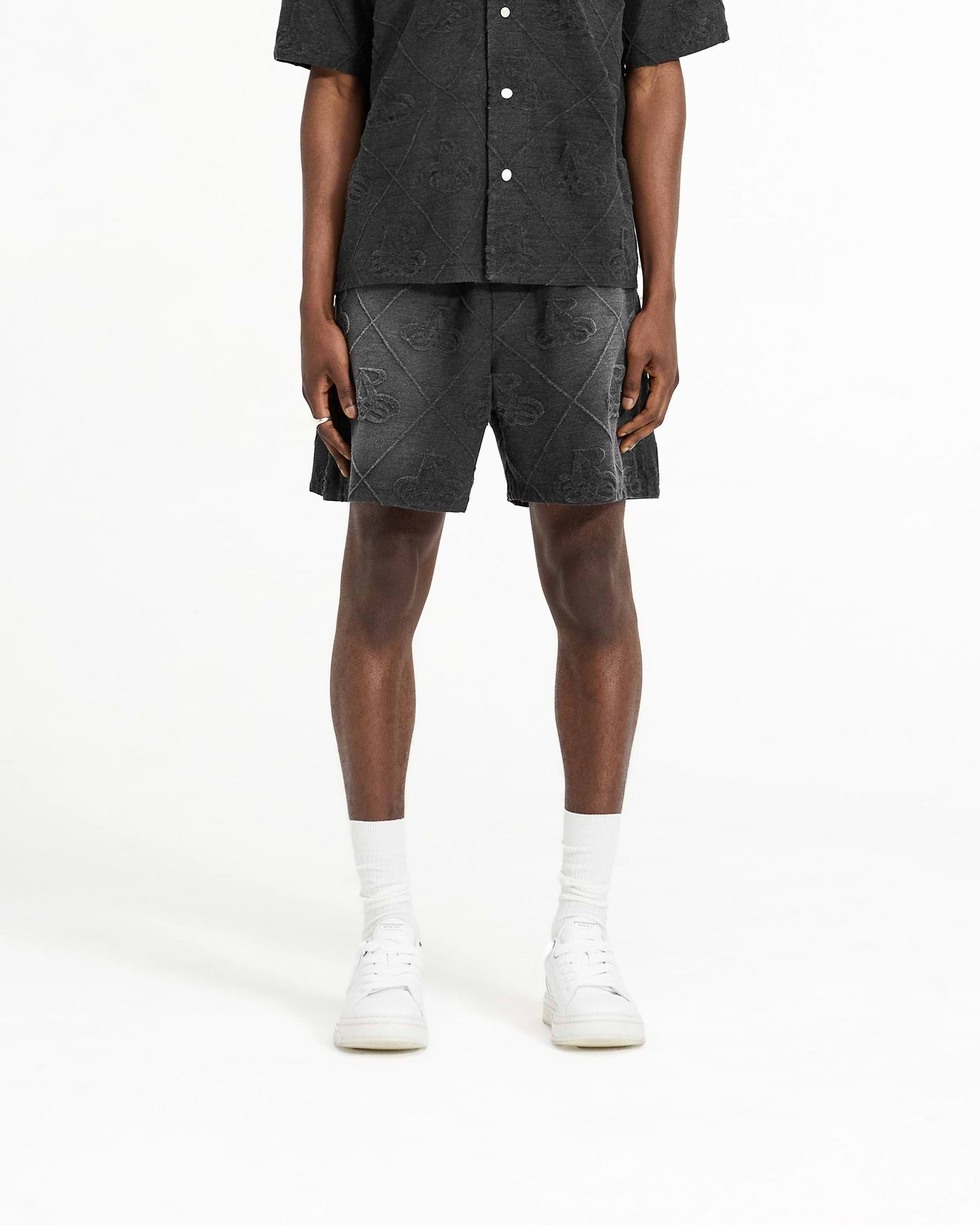 Towelling Short - Jet Black