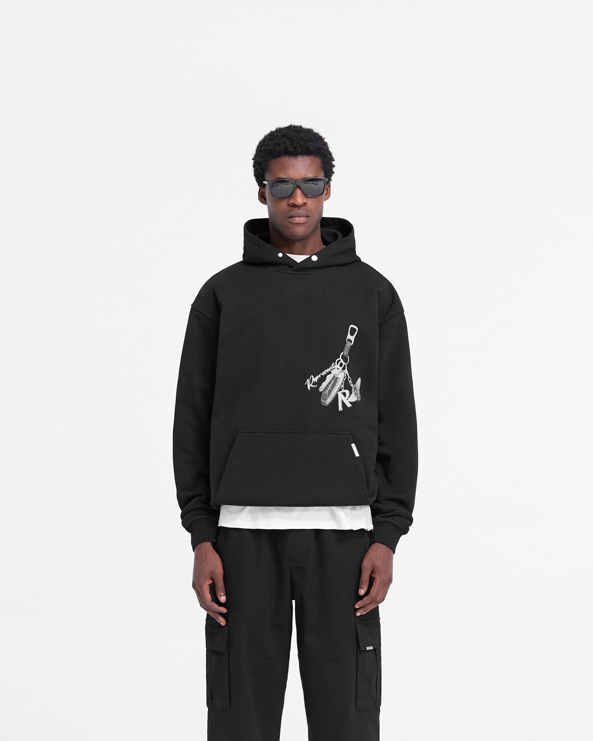 Keys To The Club Hoodie - Jet Black