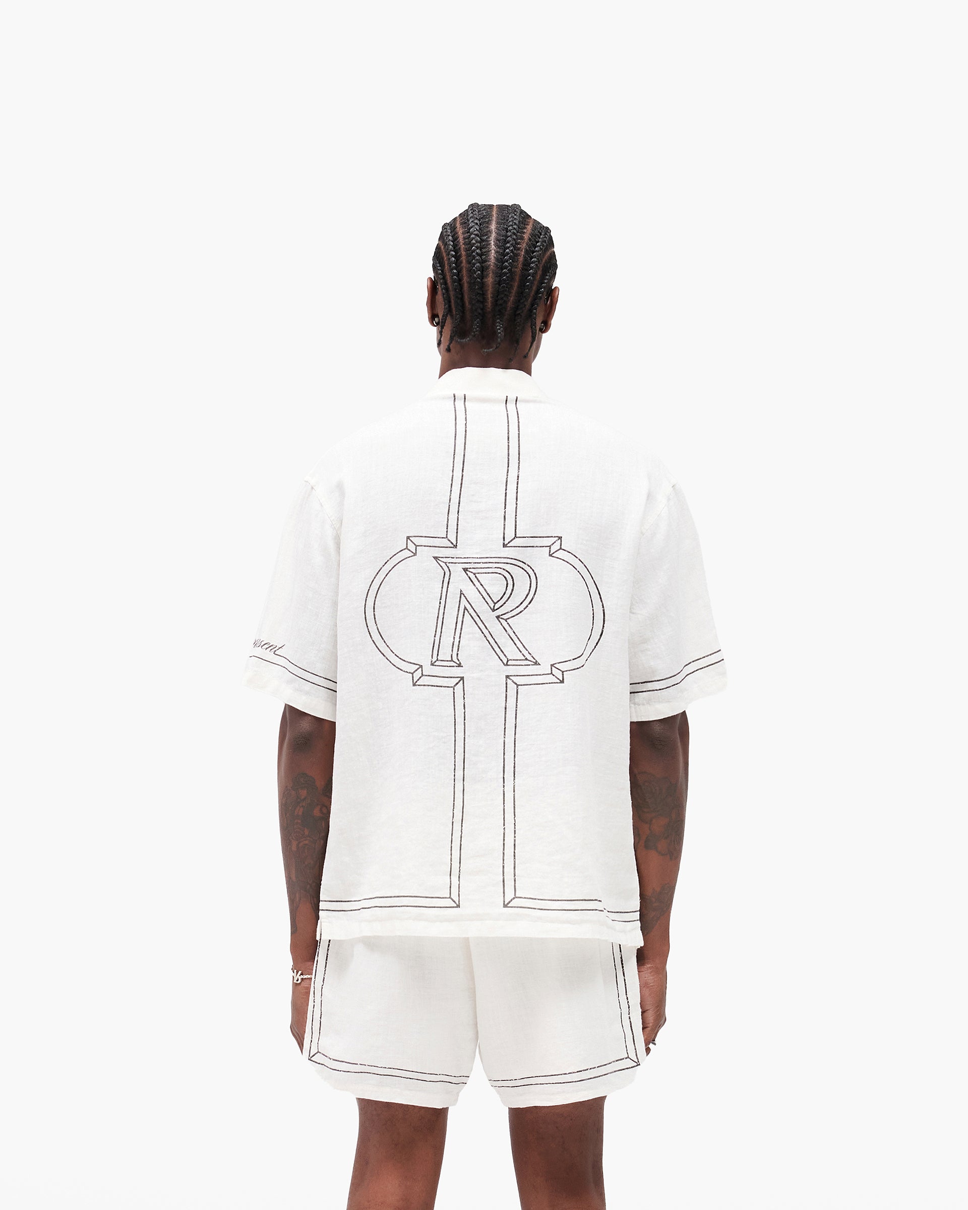 Border Shirt - Whisper White