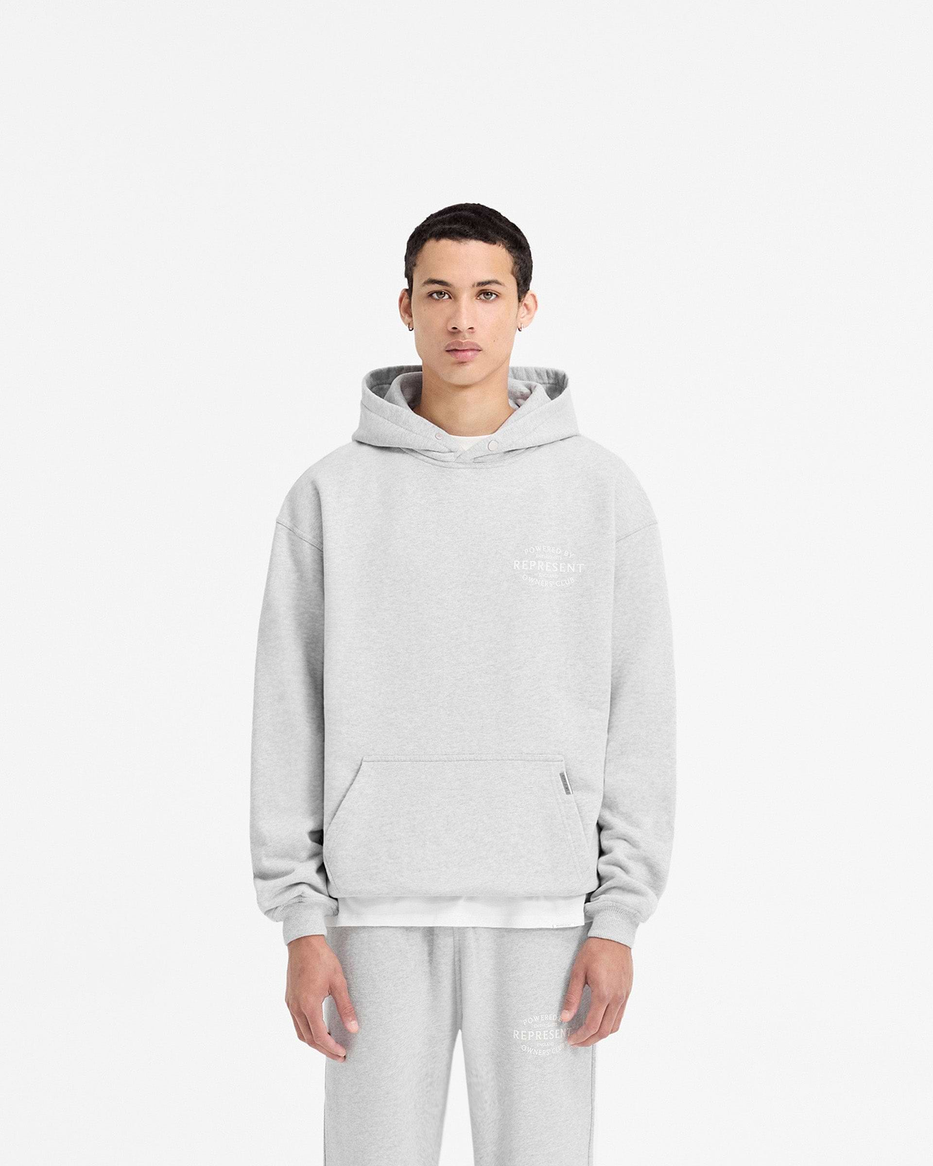 Represent Owners Club Stamp Hoodie - Ash Grey