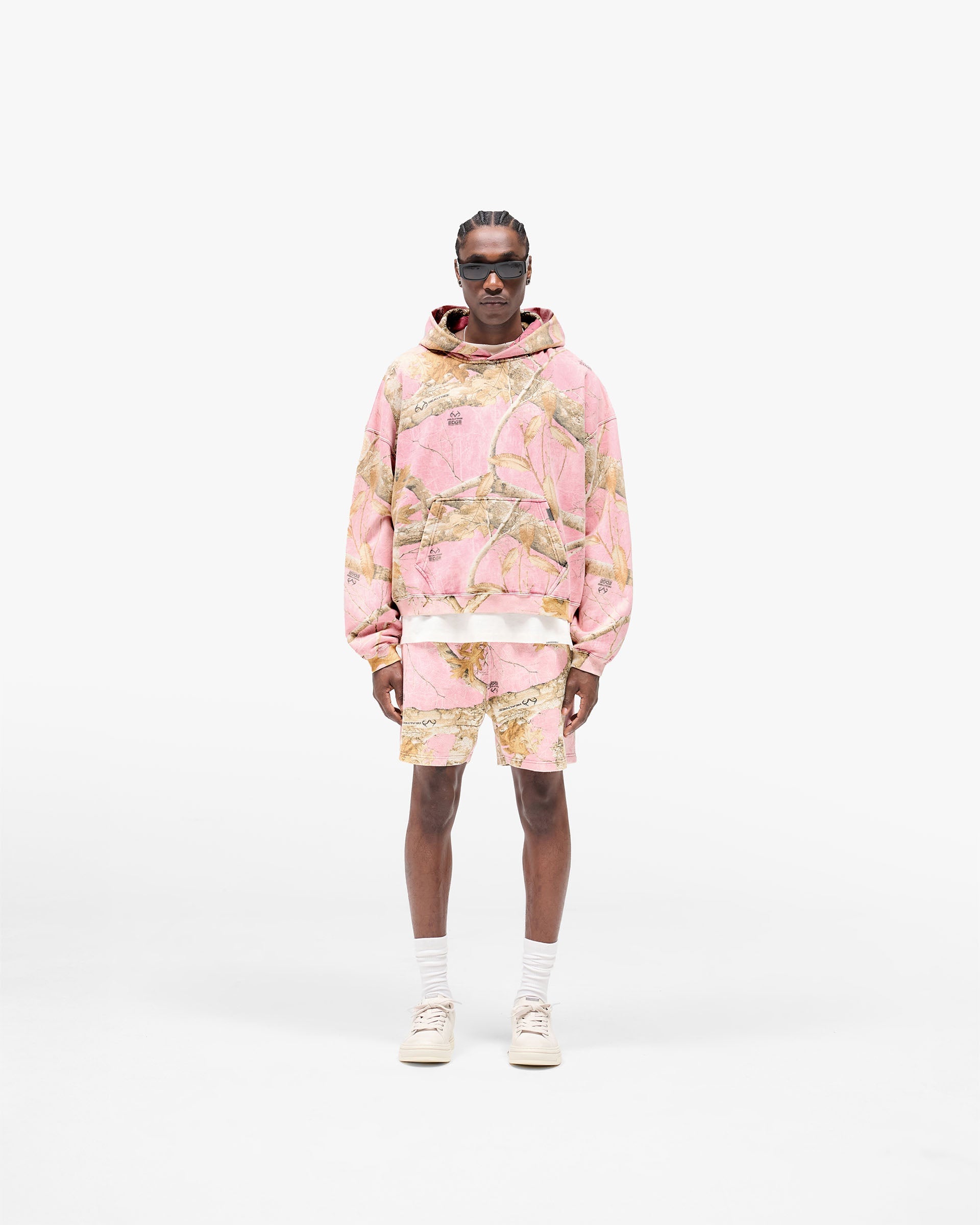 Realtree® Boxy Hoodie - Washed Pink Camo
