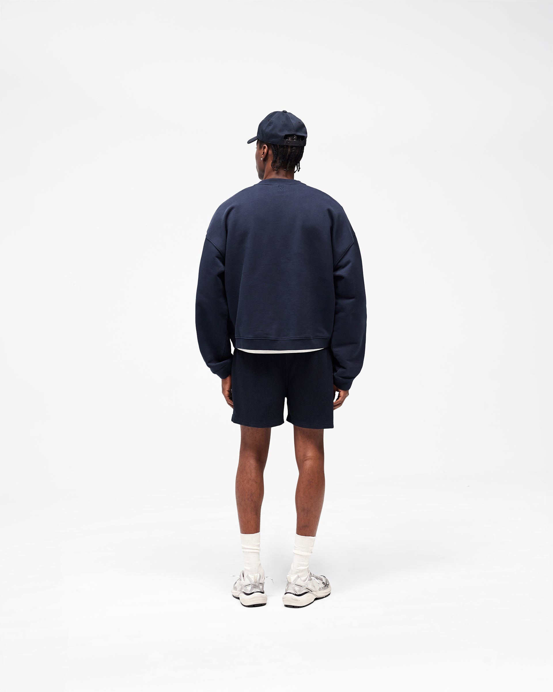 Initial Boxy Sweater - Midnight Navy