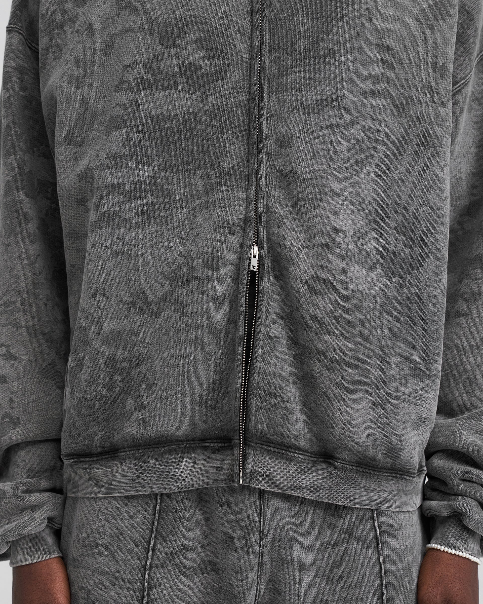 Heavyweight Initial Zip Hoodie - Fade Out Camo