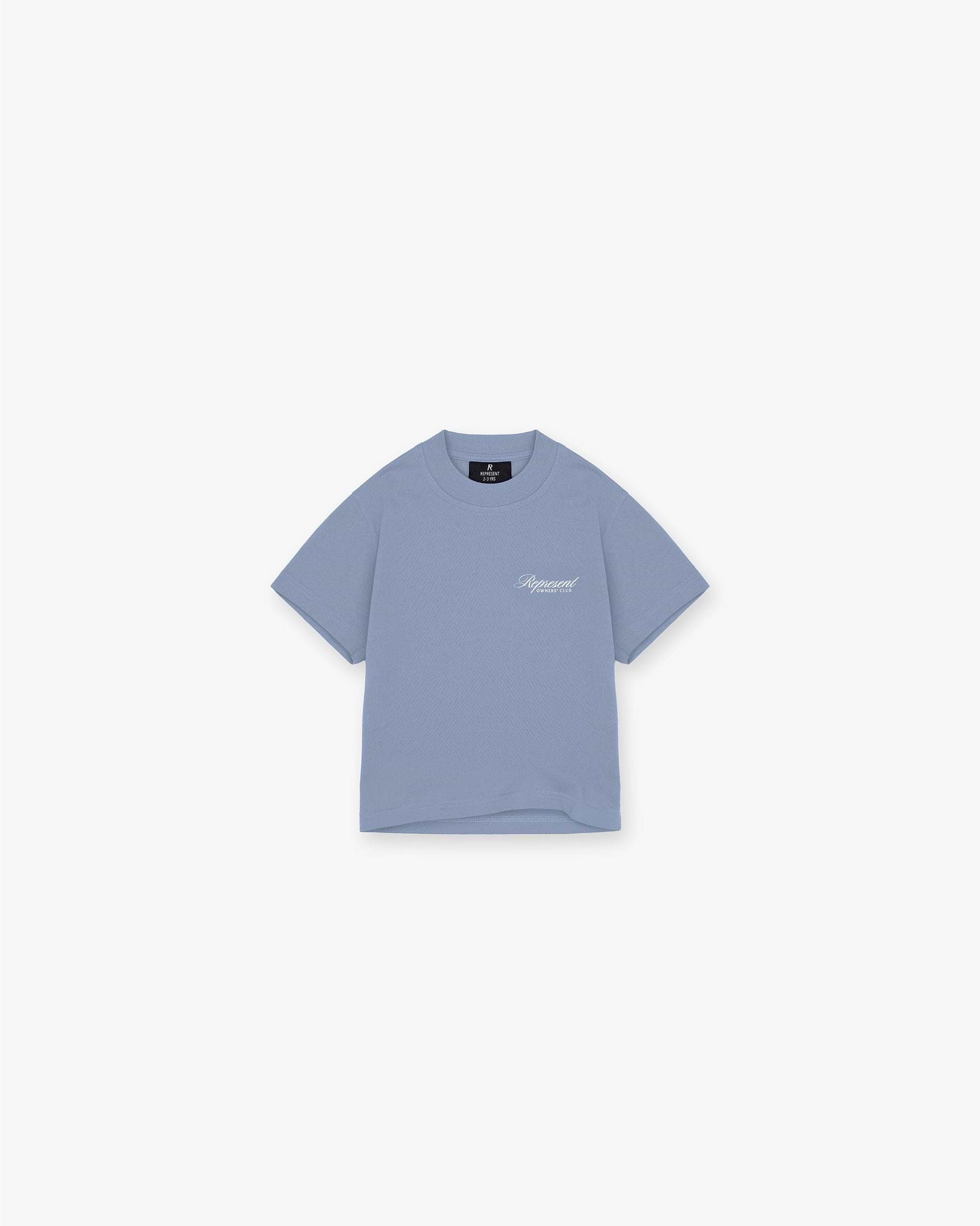 Represent Mini Owners Club Script T-Shirt - Baby Blue