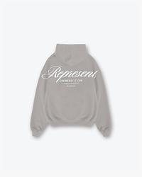 Represent Owners Club Script Hoodie - Slate