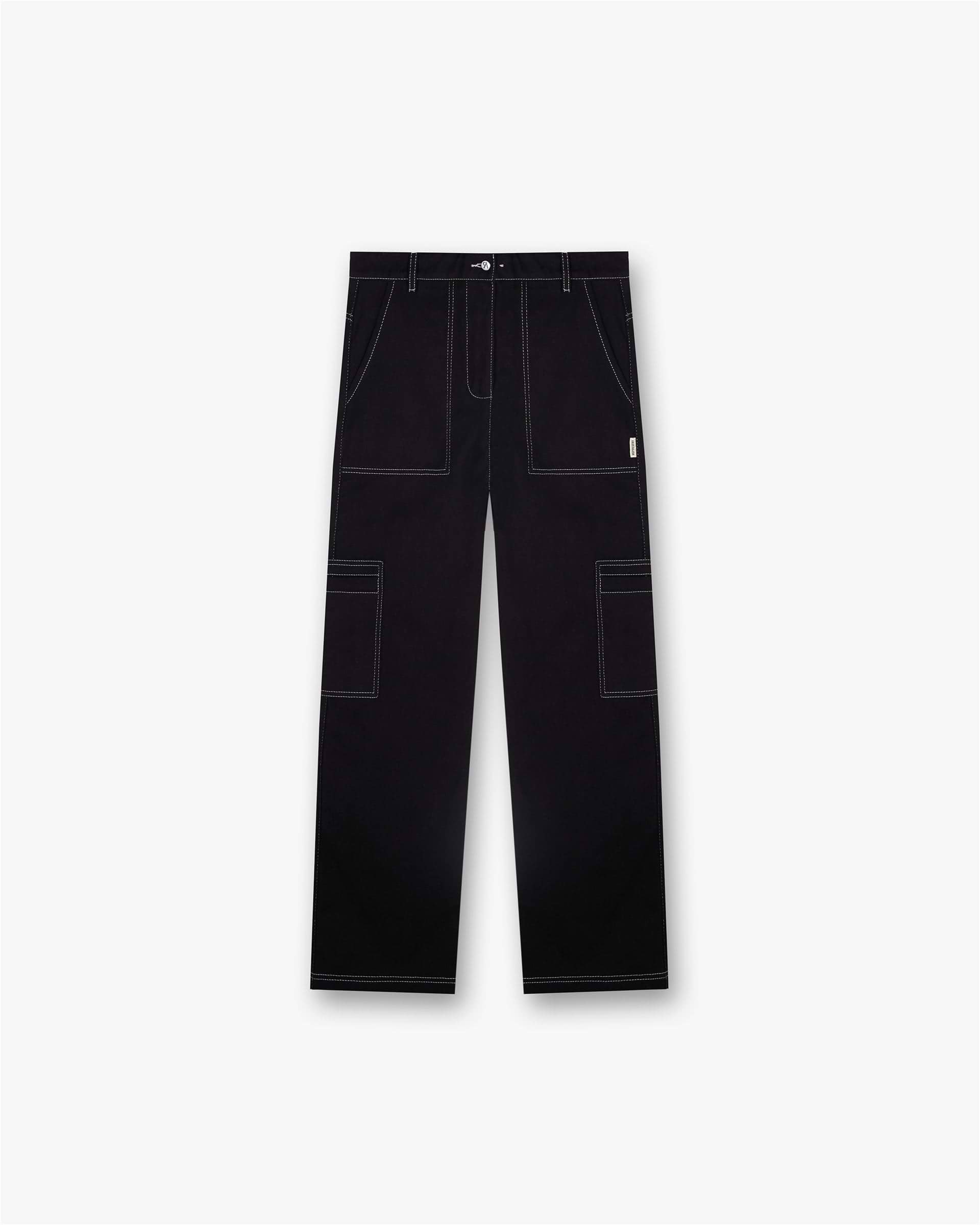 Contrast Stitch Pant - Jet Black