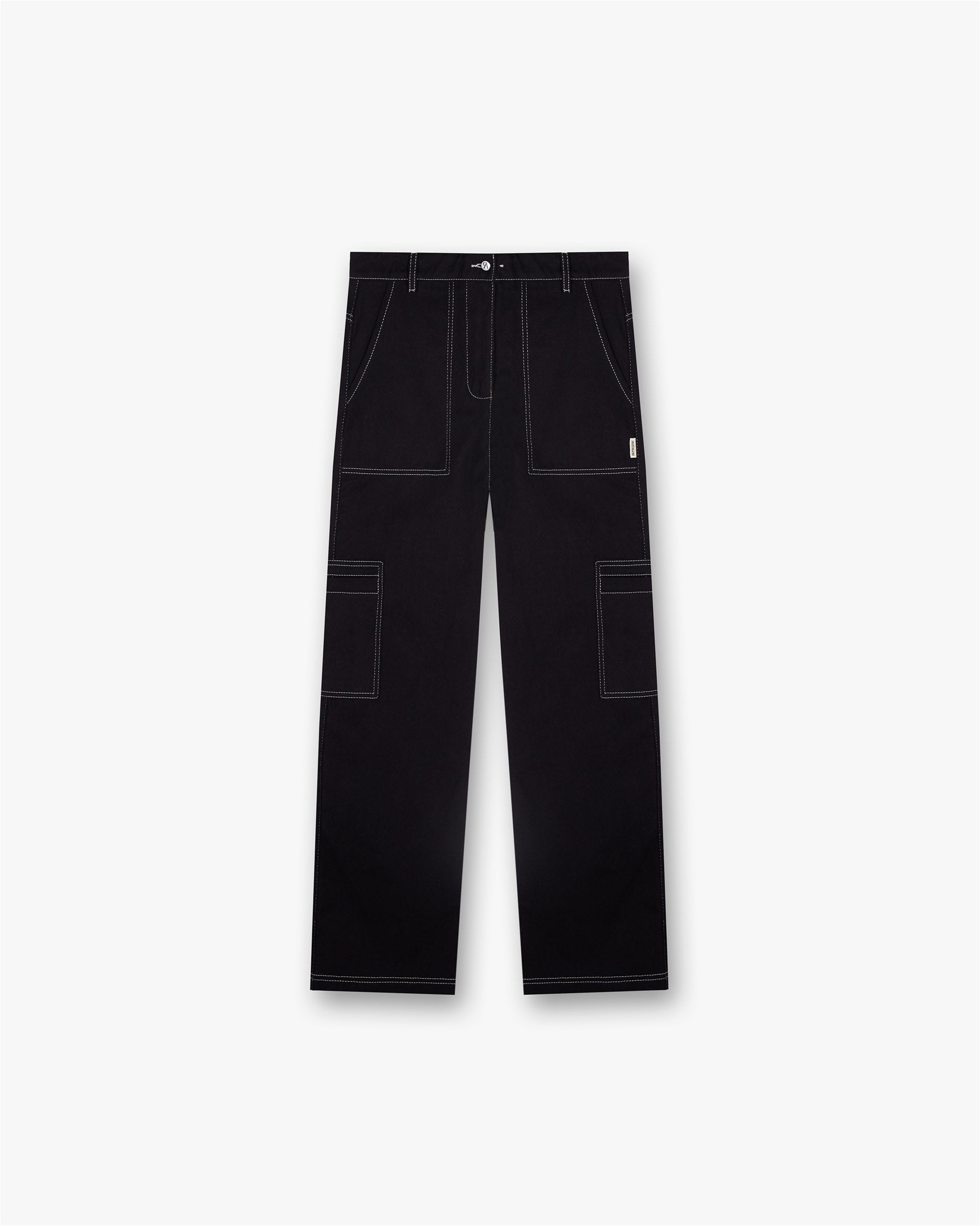 Contrast Stitch Pant - Jet Black