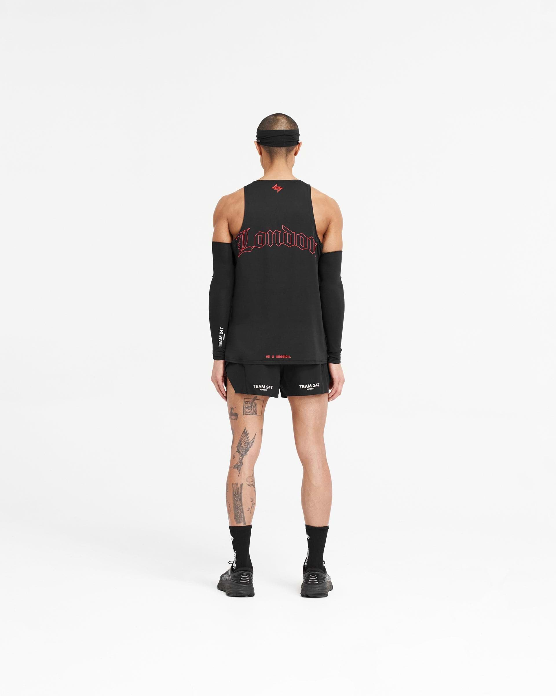 247 London Singlet - Black