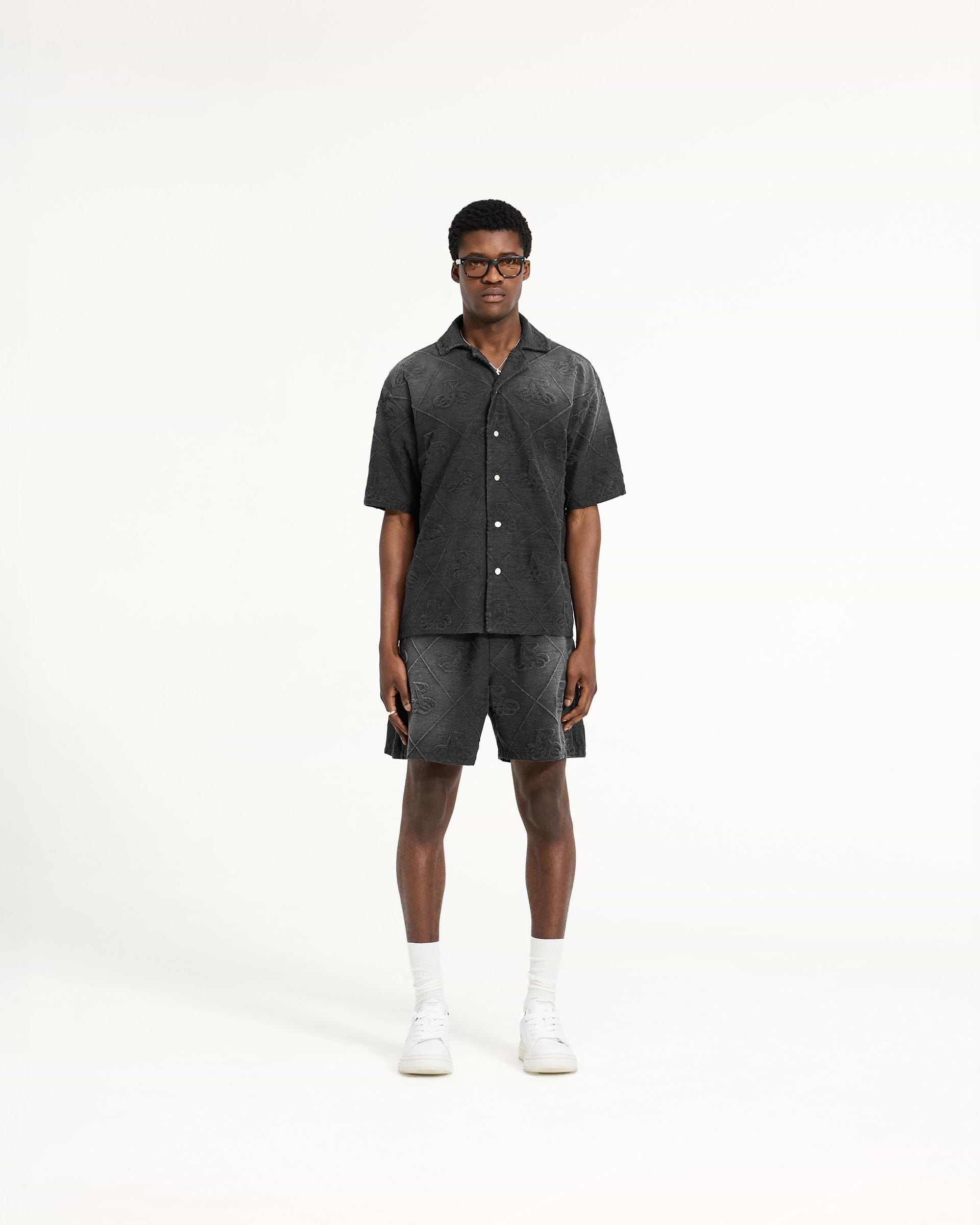 Towelling Short - Jet Black