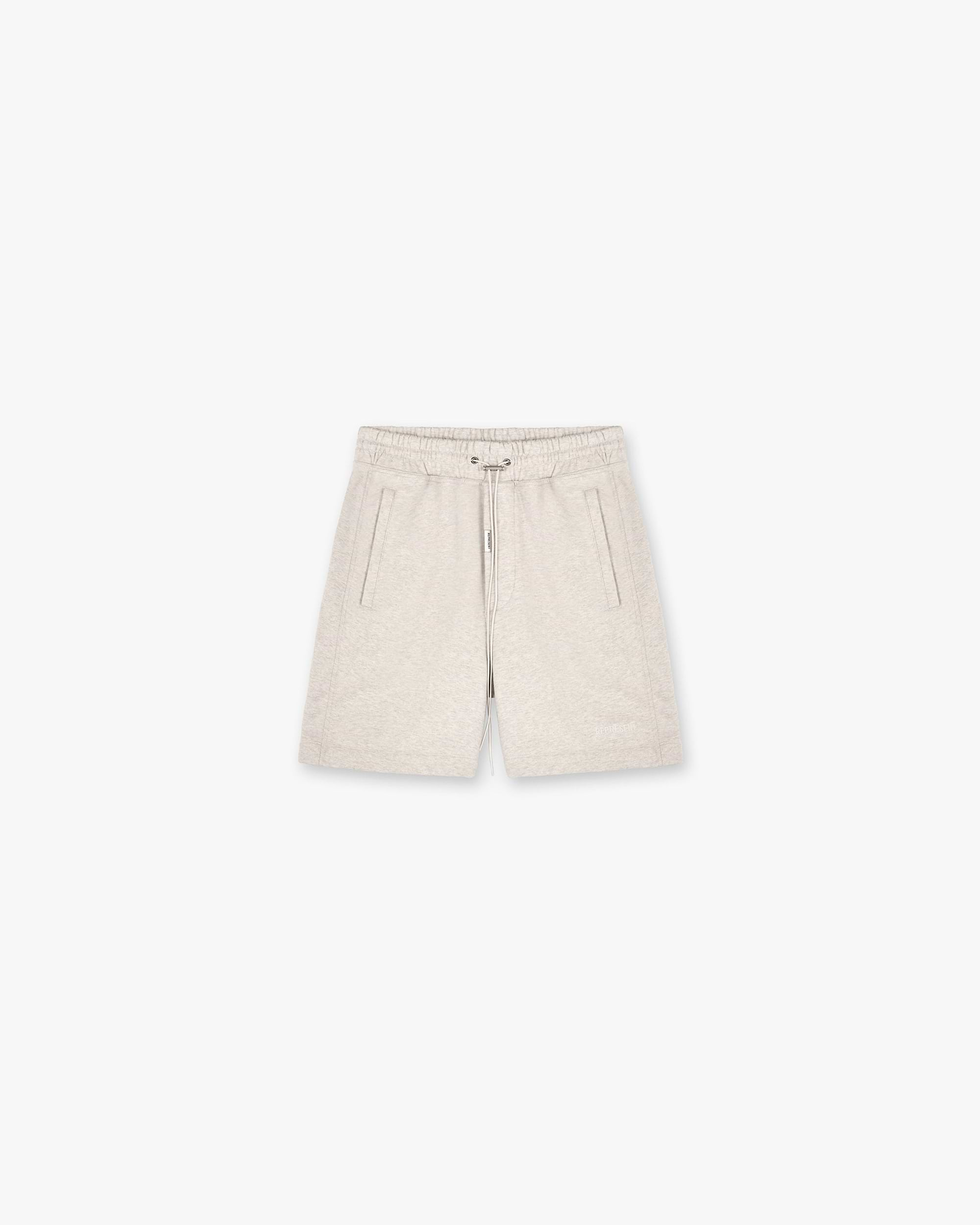 Blank Shorts | Cream Marl Shorts BLANKS | Represent Clo