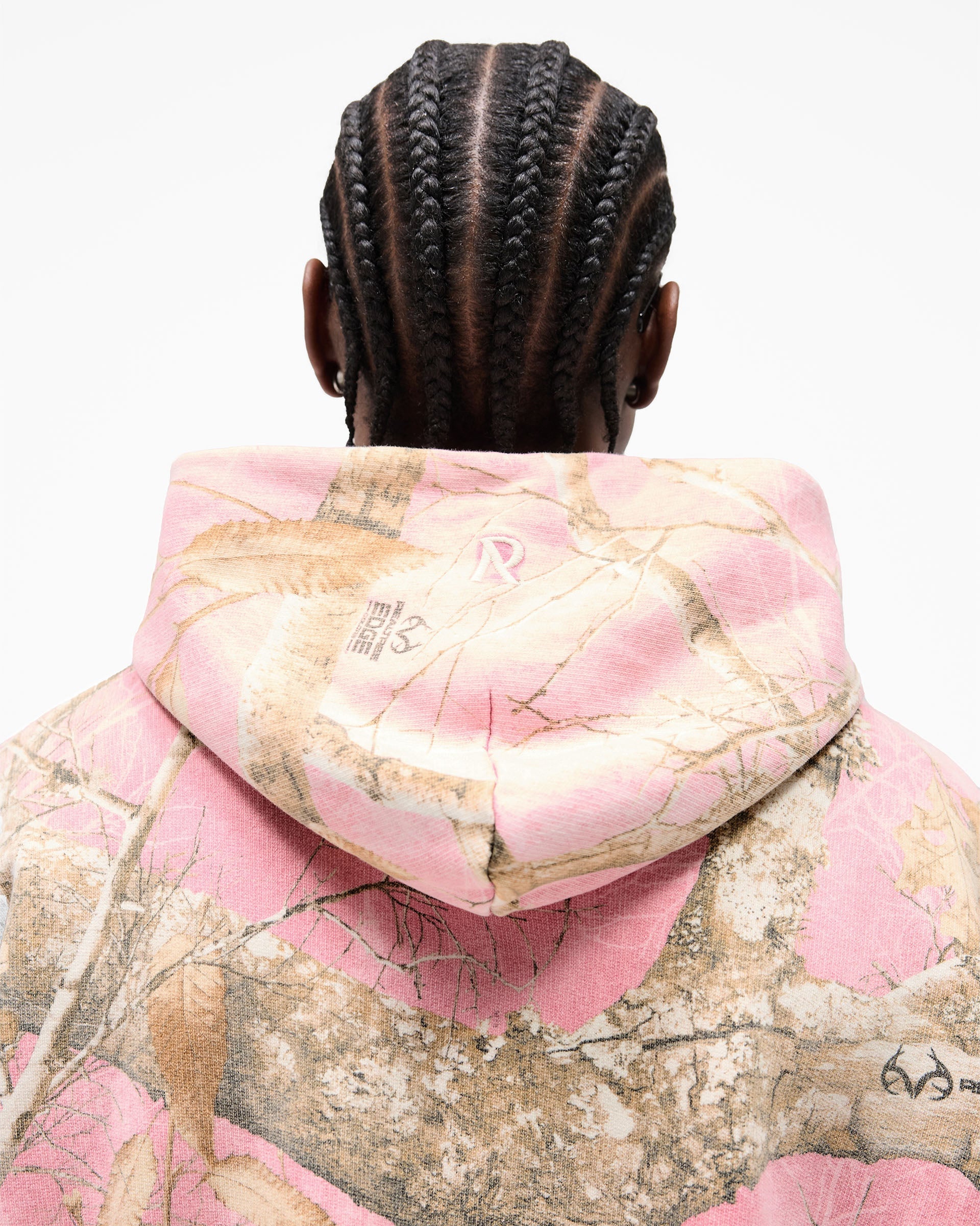 Realtree® Boxy Hoodie - Washed Pink Camo