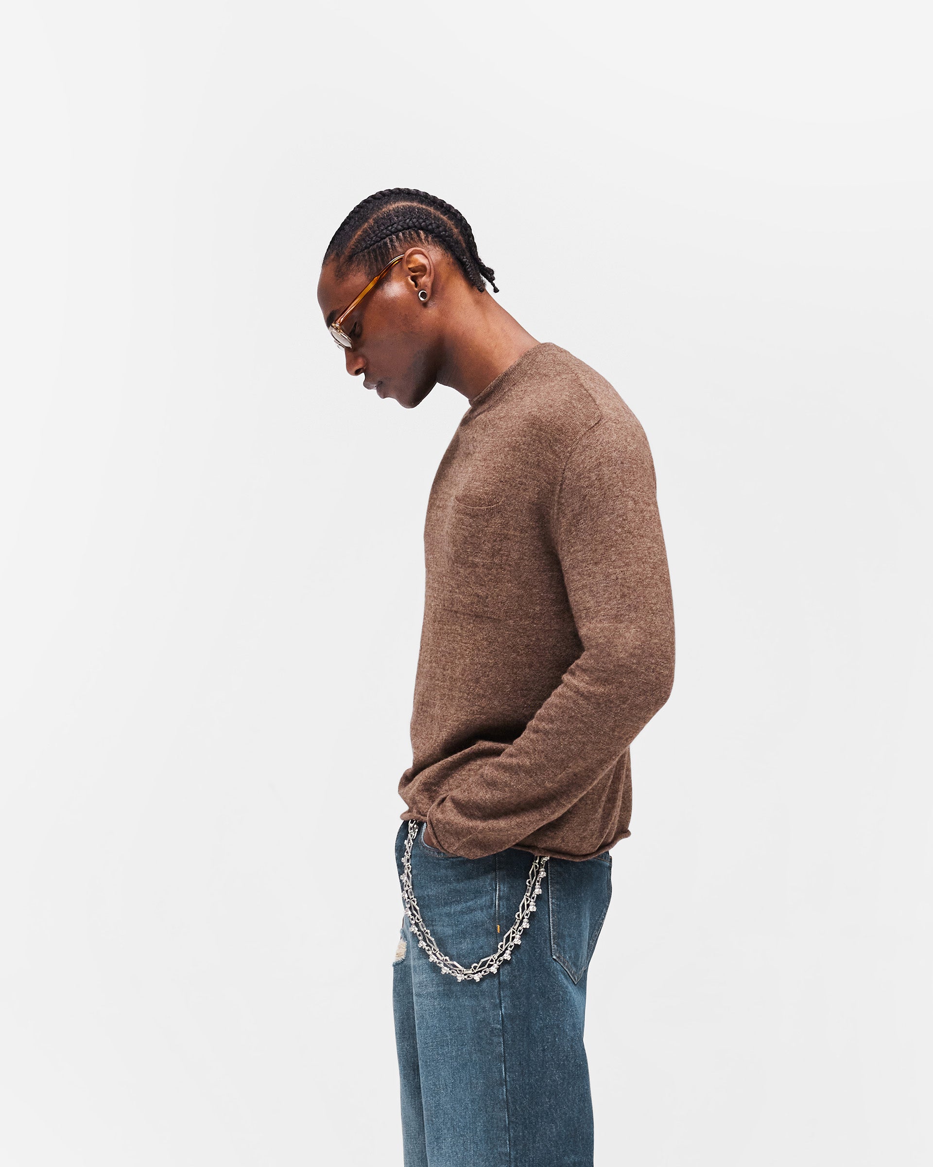 GH Knitted Long Sleeve Top - Espresso