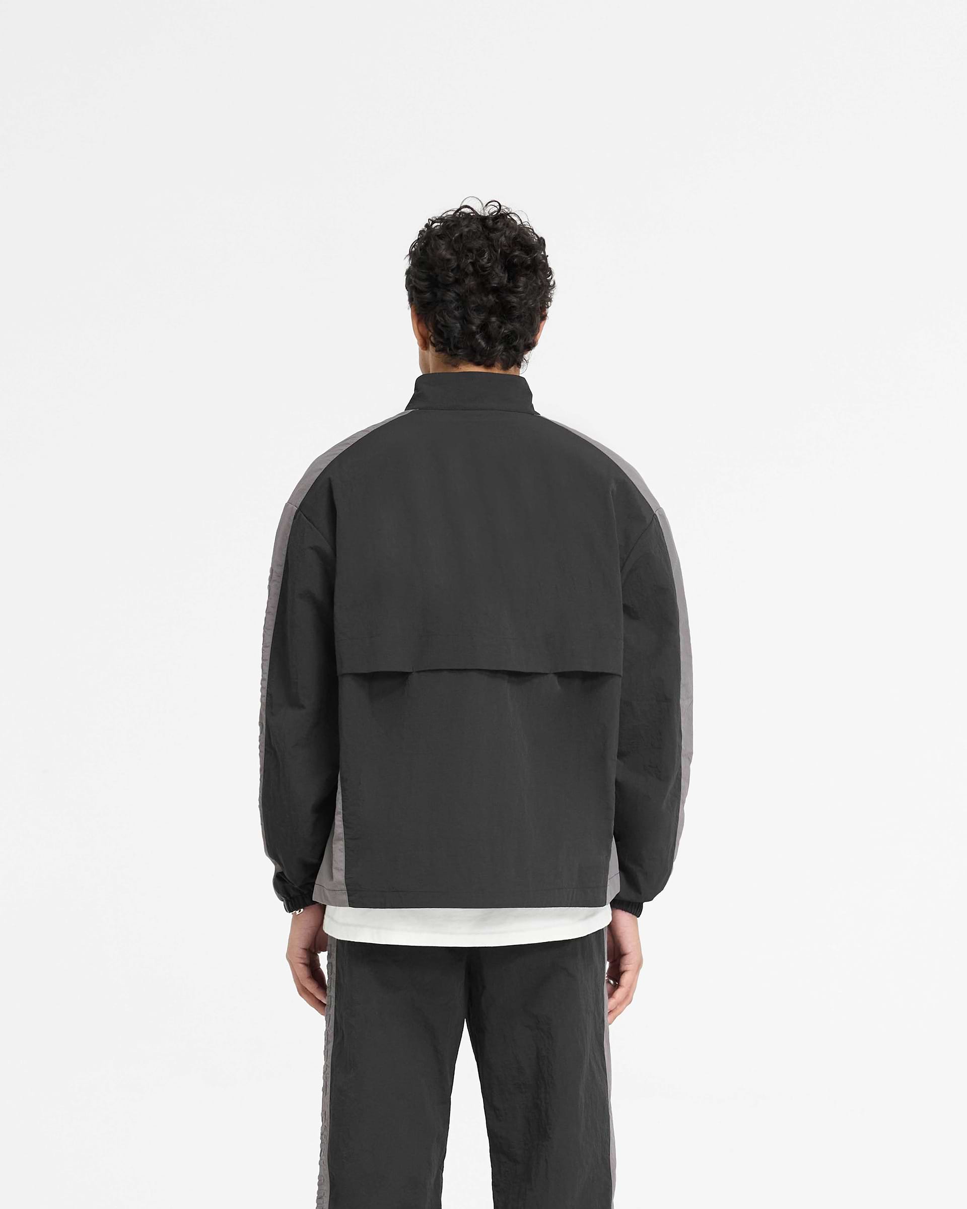 Nylon Track Jacket - Black
