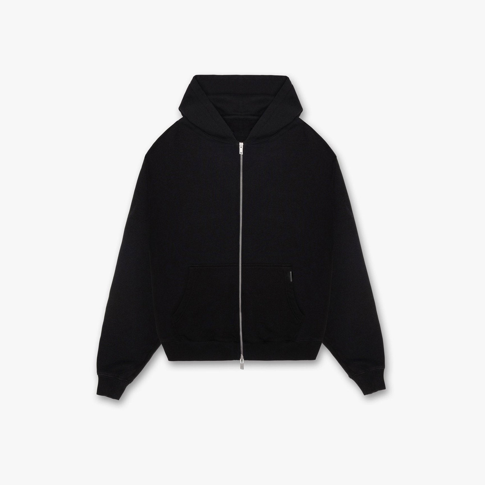 Blank Zip Hoodie - Jet Black v1