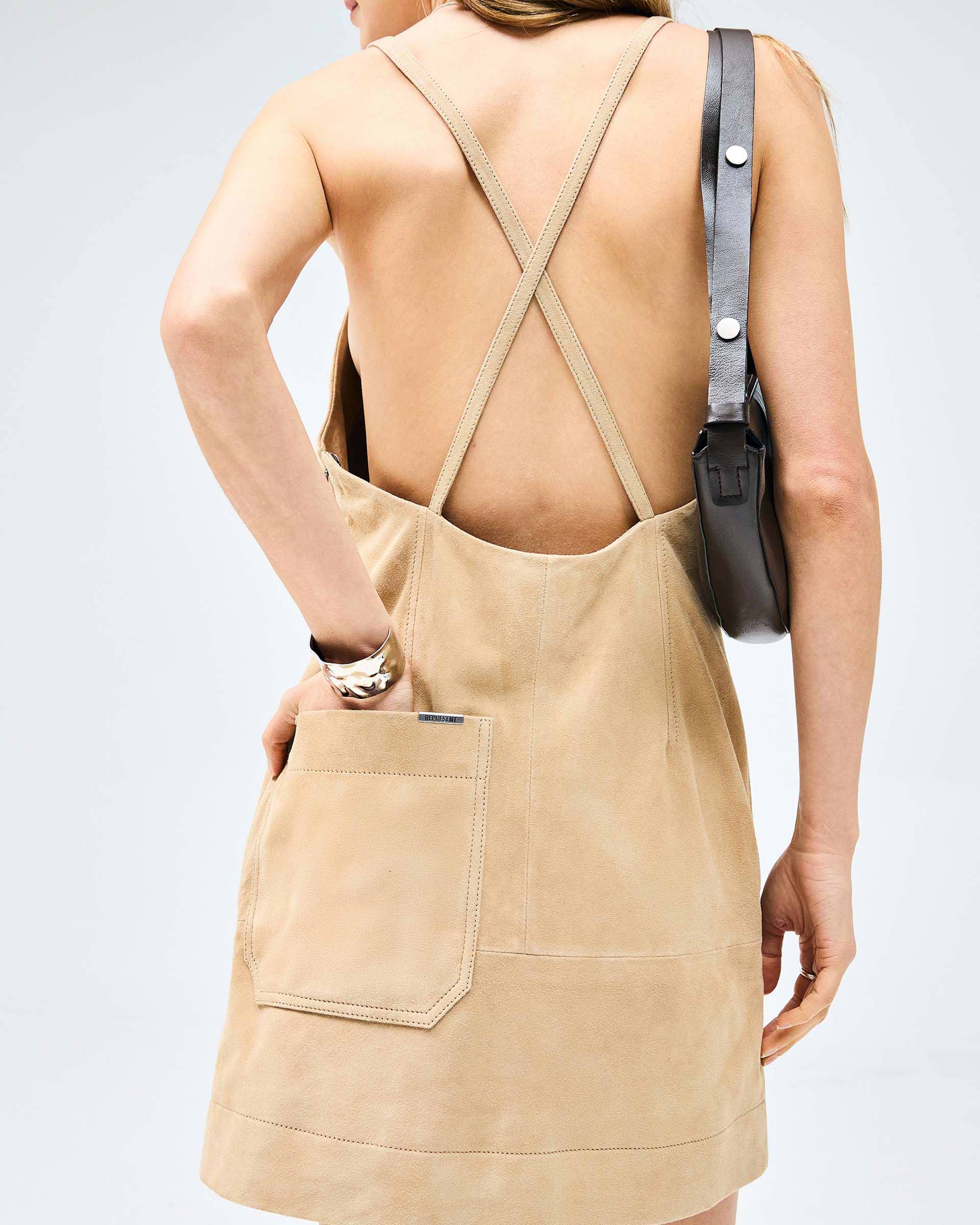 Fuel Mini Dress - Warm Taupe