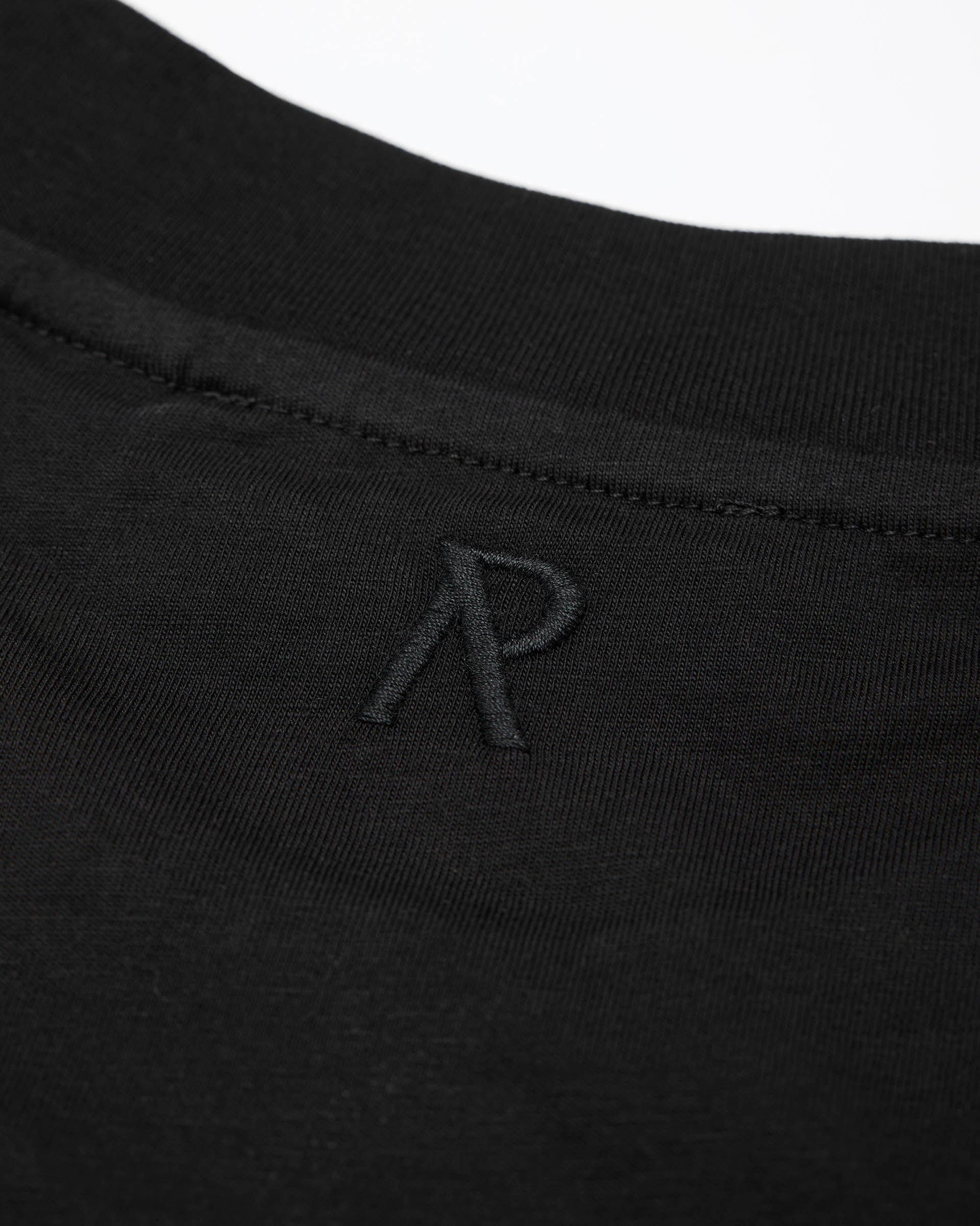 2 x Initial Boxy T-Shirt - Flat White & Black
